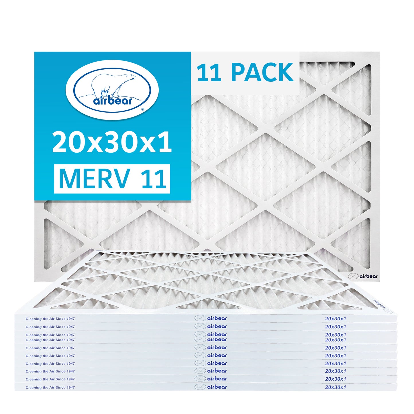 Air Bear 20x30x1 Pleated Air Filter
