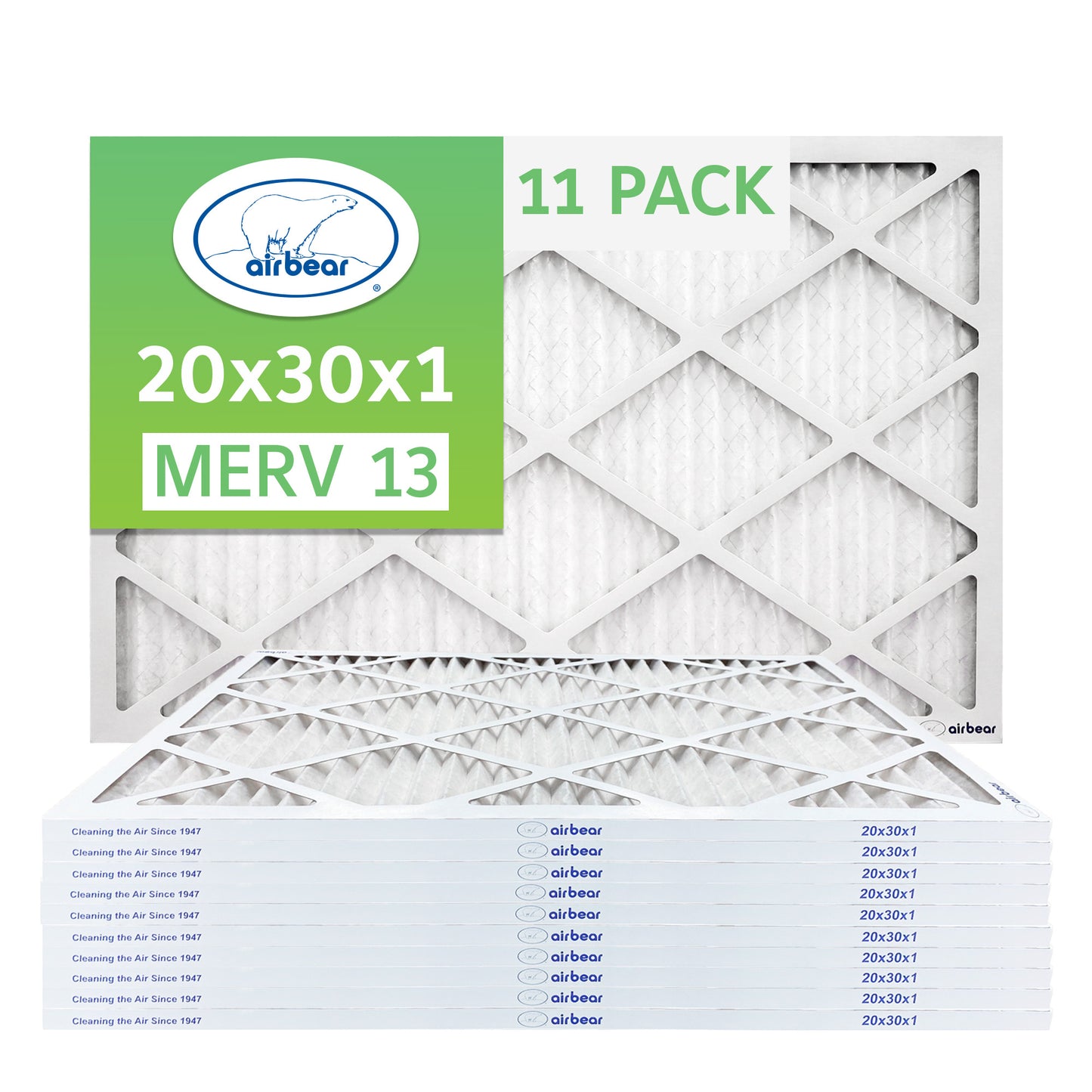 Air Bear 20x30x1 Pleated Air Filter