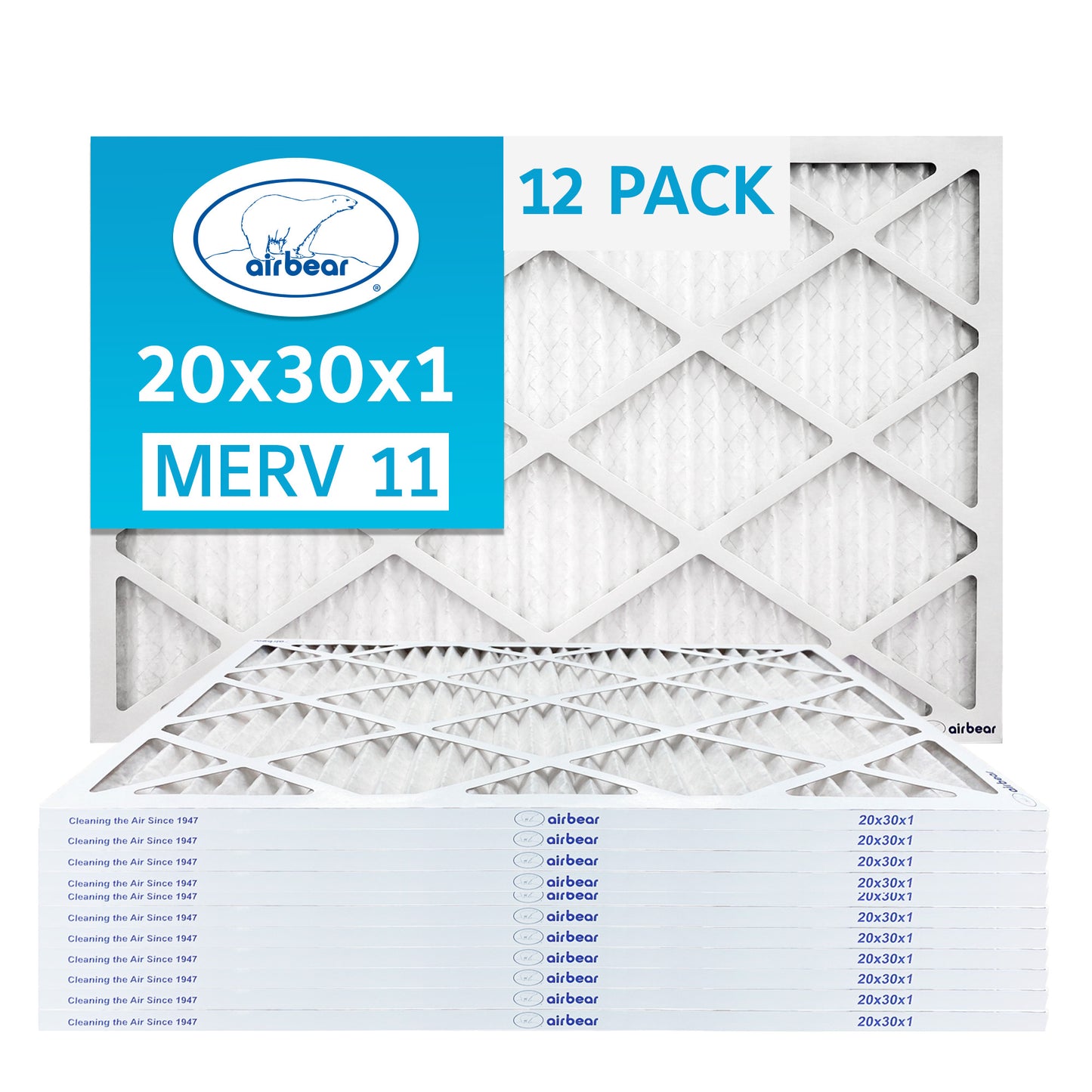 Air Bear 20x30x1 Pleated Air Filter