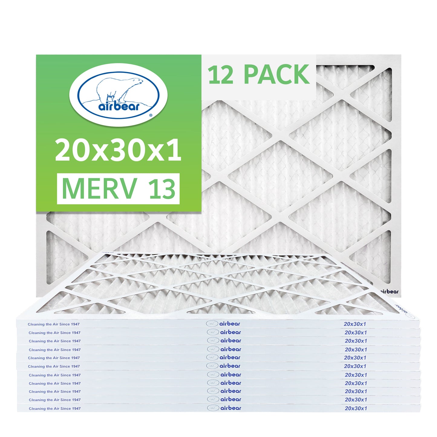 Air Bear 20x30x1 Pleated Air Filter