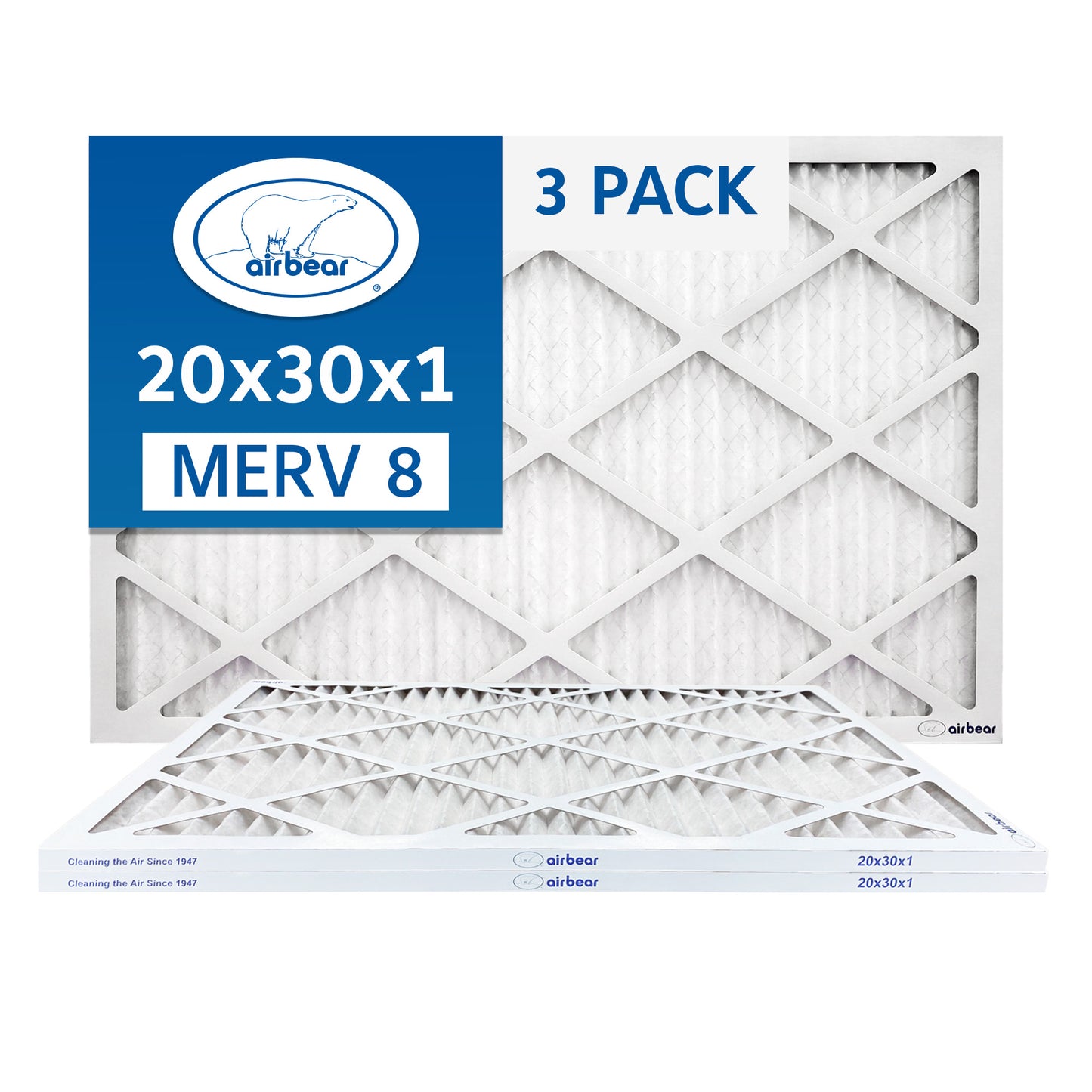 Air Bear 20x30x1 Pleated Air Filter