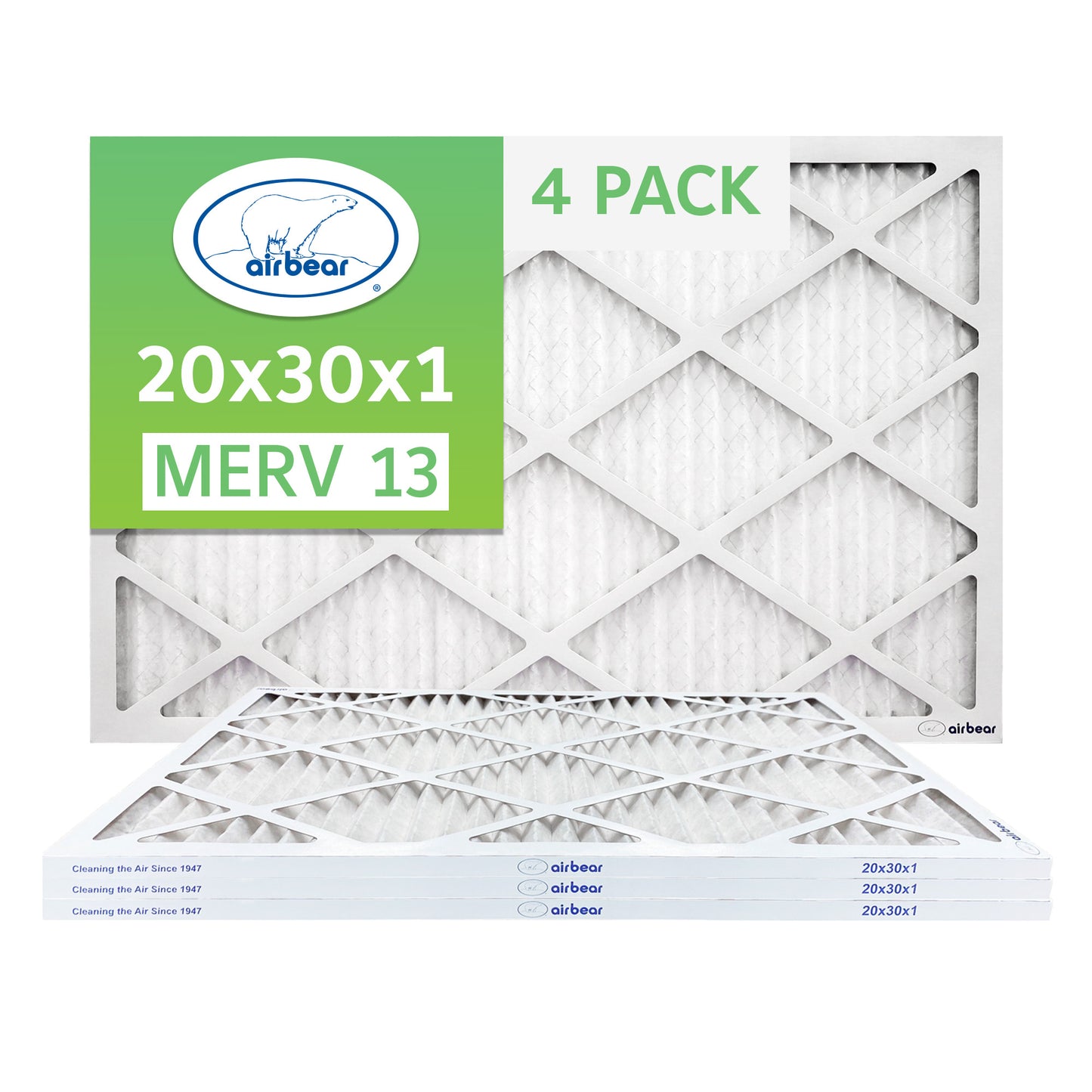 Air Bear 20x30x1 Pleated Air Filter