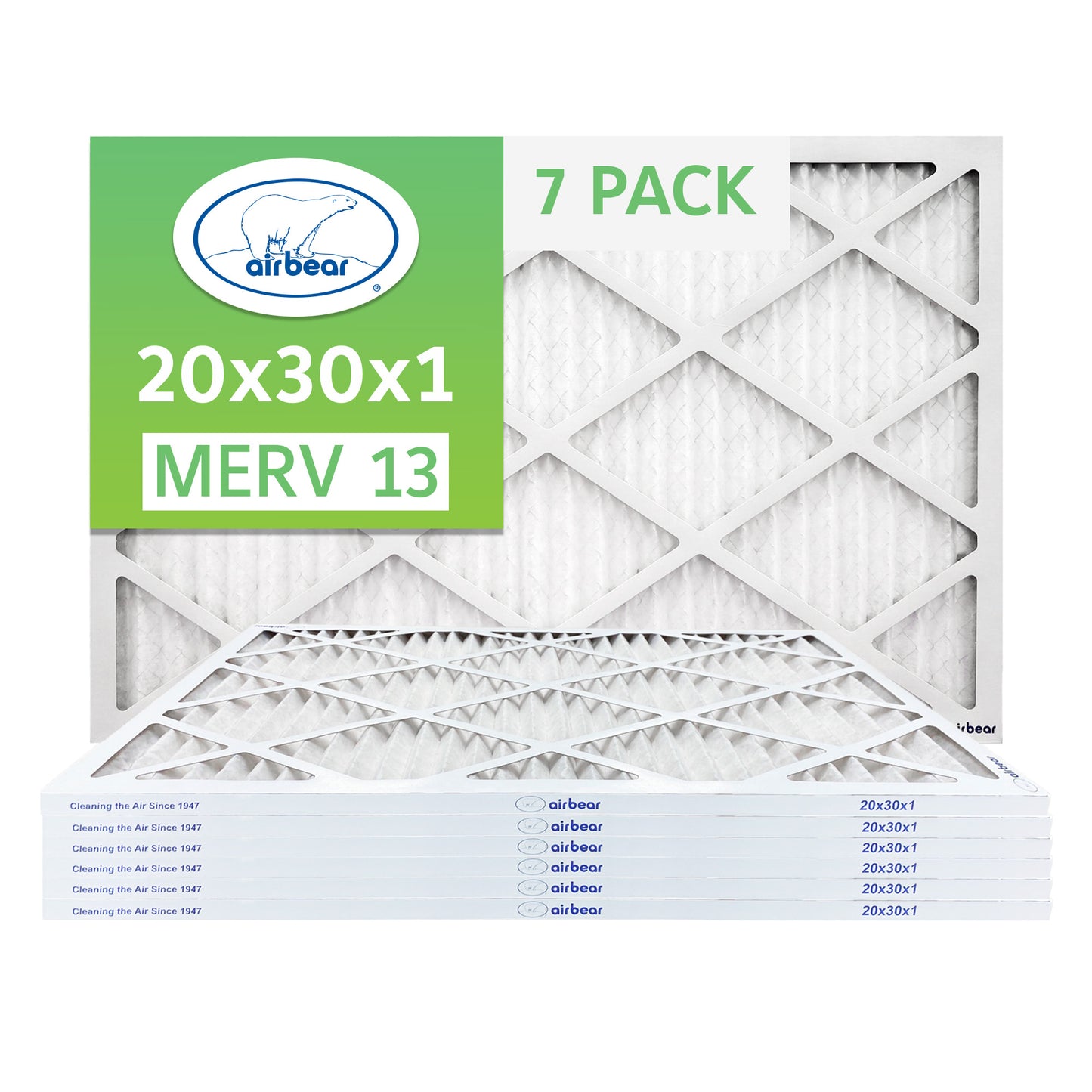 Air Bear 20x30x1 Pleated Air Filter