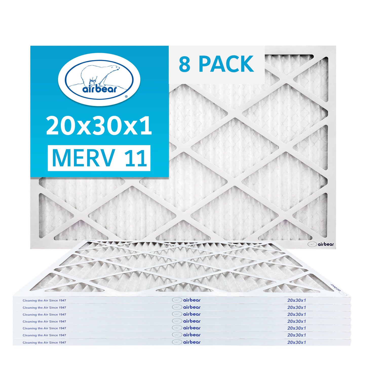 Air Bear 20x30x1 Pleated Air Filter