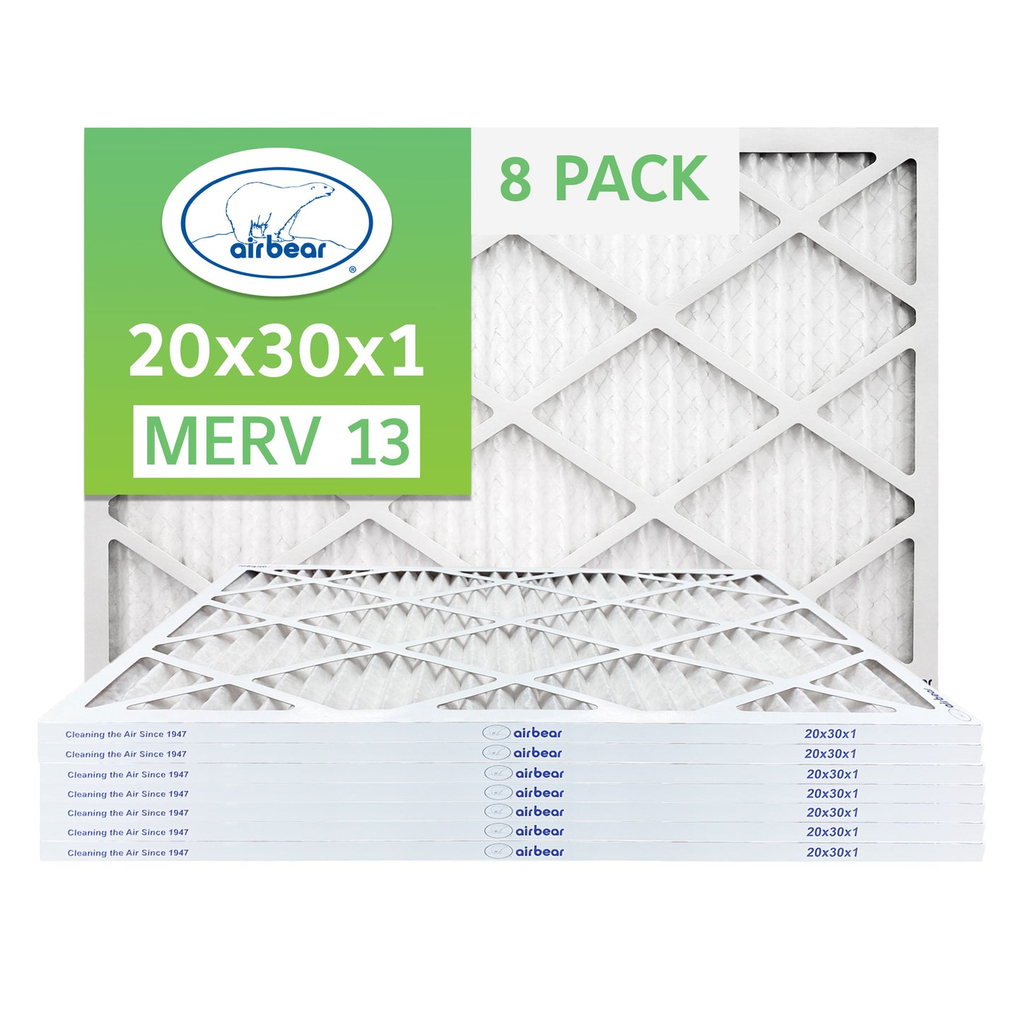 Air Bear 20x30x1 Pleated Air Filter