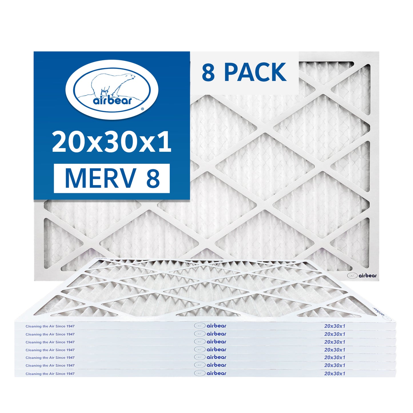 Air Bear 20x30x1 Pleated Air Filter