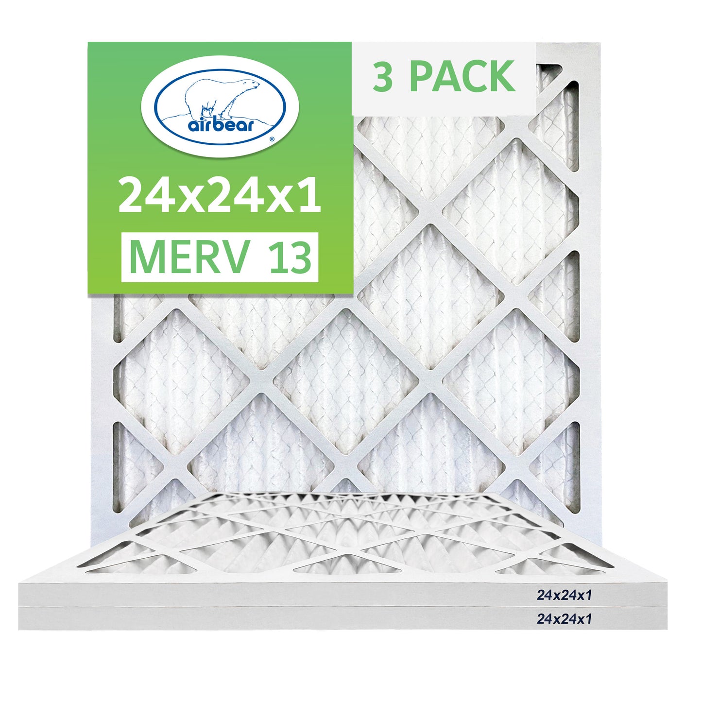 Air Bear 24x24x1 Pleated Air Filter