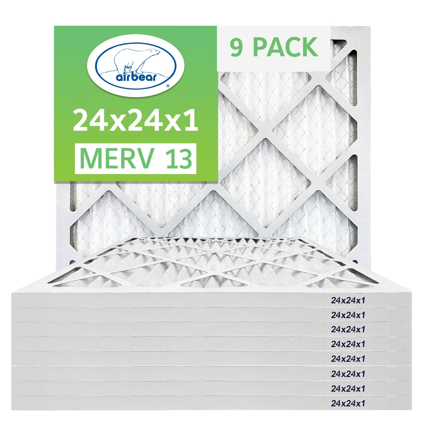 Air Bear 24x24x1 Pleated Air Filter