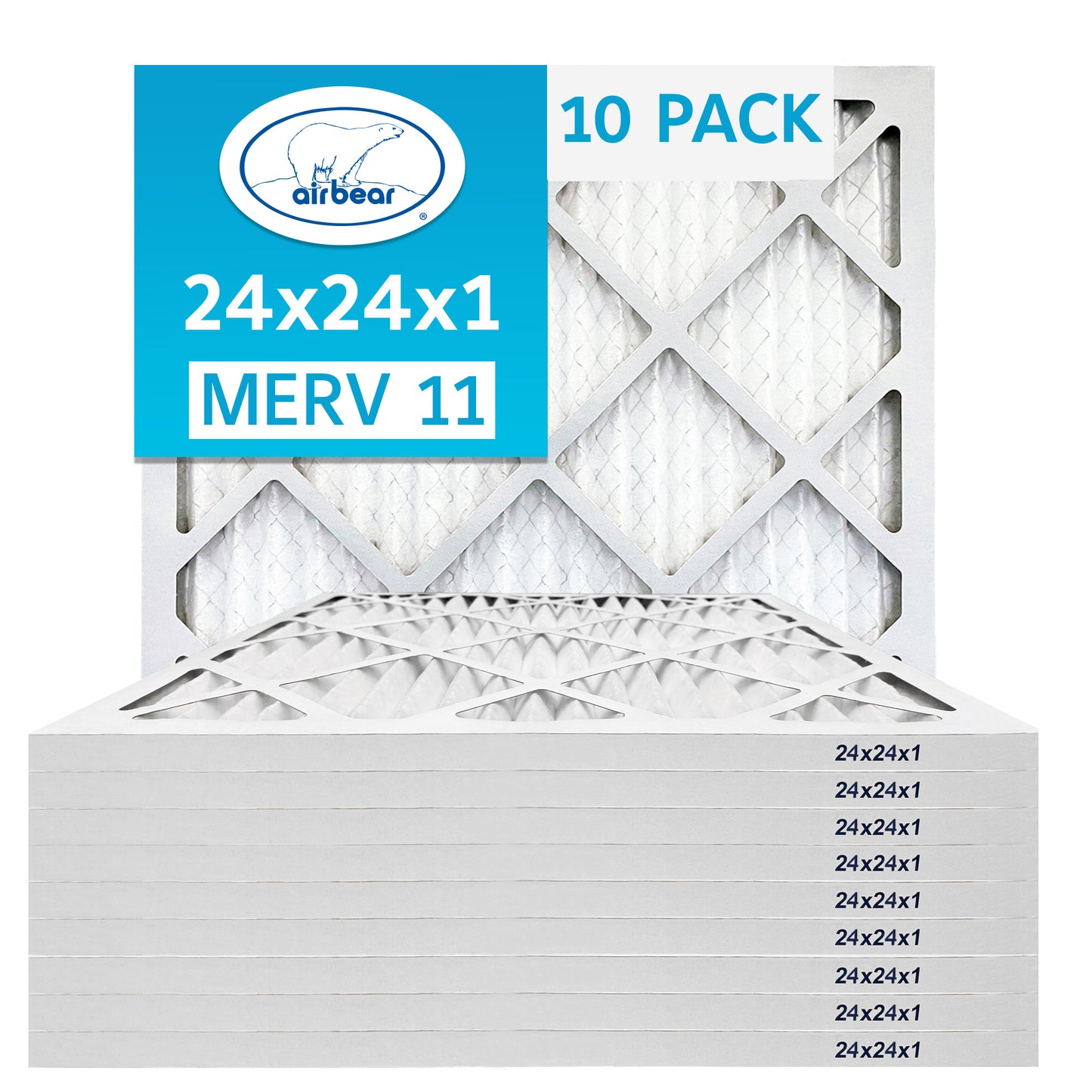 Air Bear 24x24x1 Pleated Air Filter