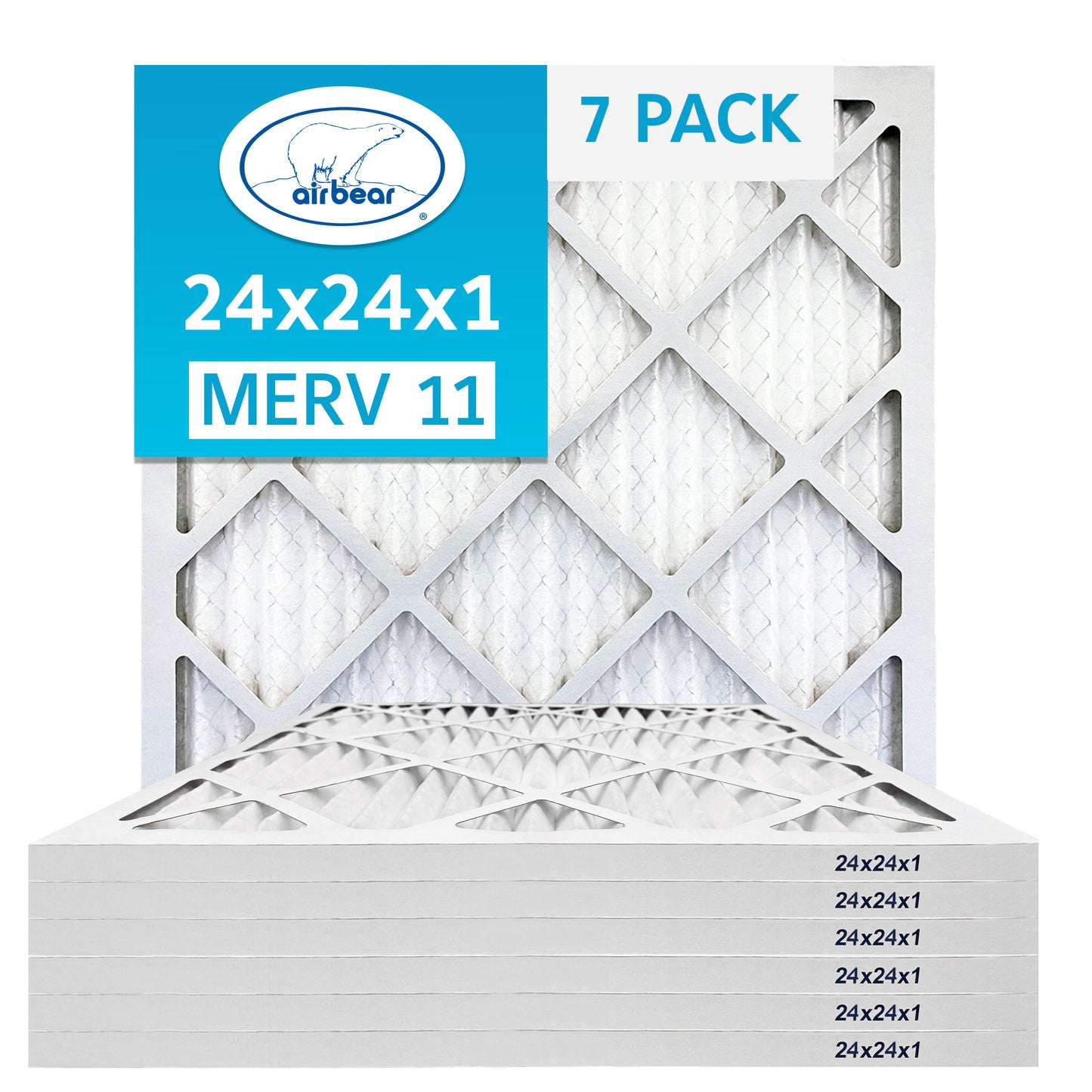 Air Bear 24x24x1 Pleated Air Filter
