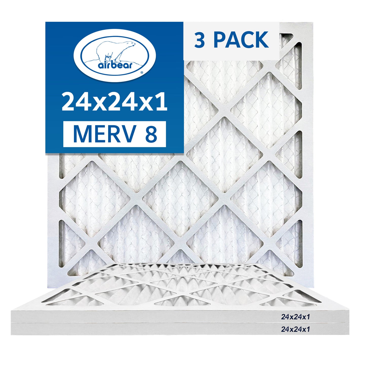 Air Bear 24x24x1 Pleated Air Filter