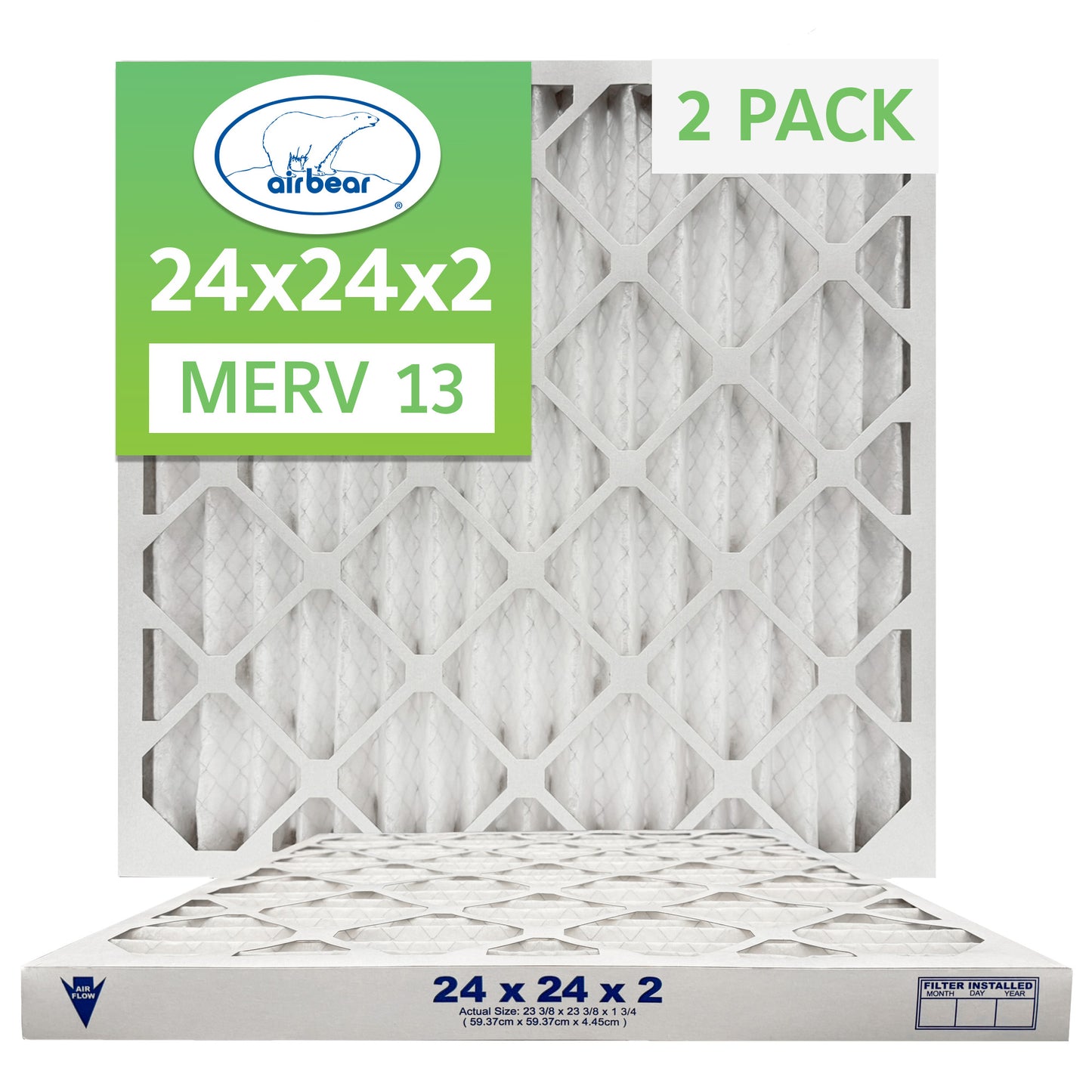 Air Bear 24x24x2 Pleated Air Filter