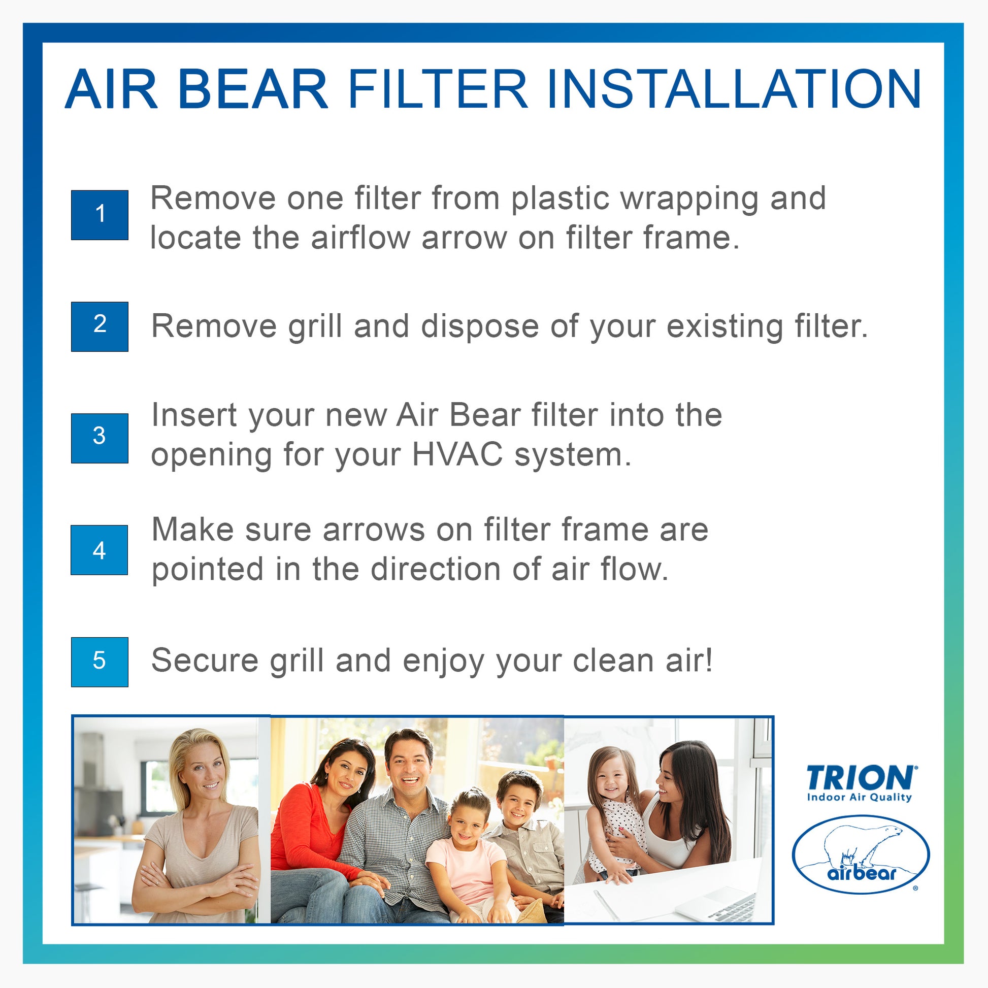 air filter installation