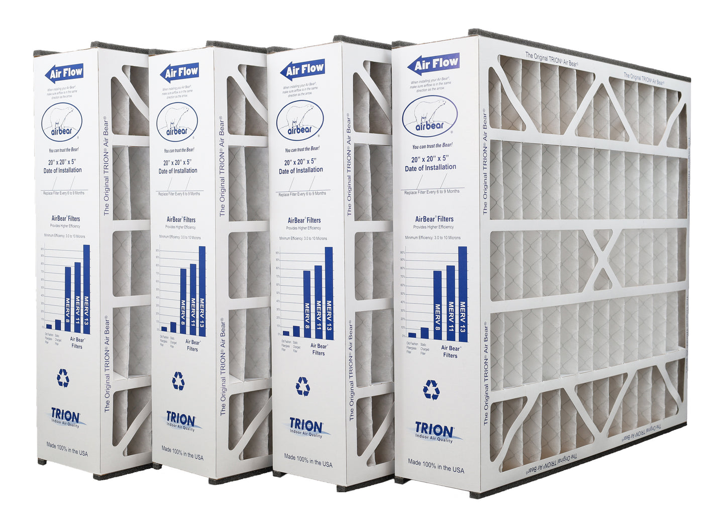 20x20x5 Air Bear 4 pack