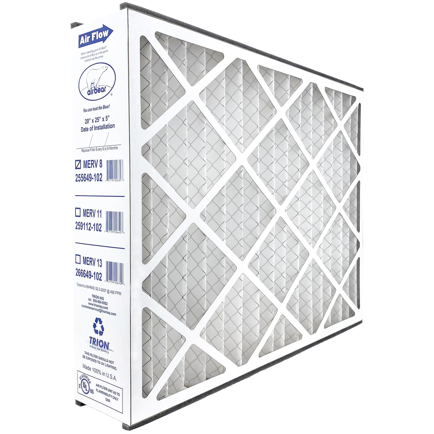 20x25x5 TRION Air Bear Filter
