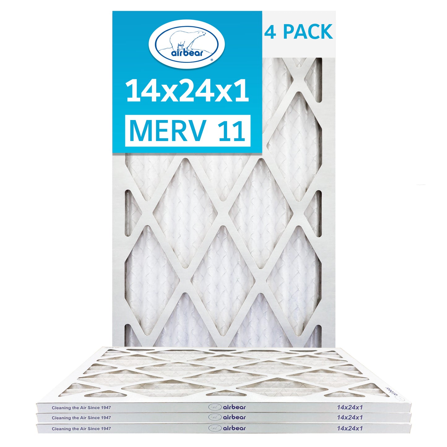 Air Bear 14x24x1 Pleated Air Filter
