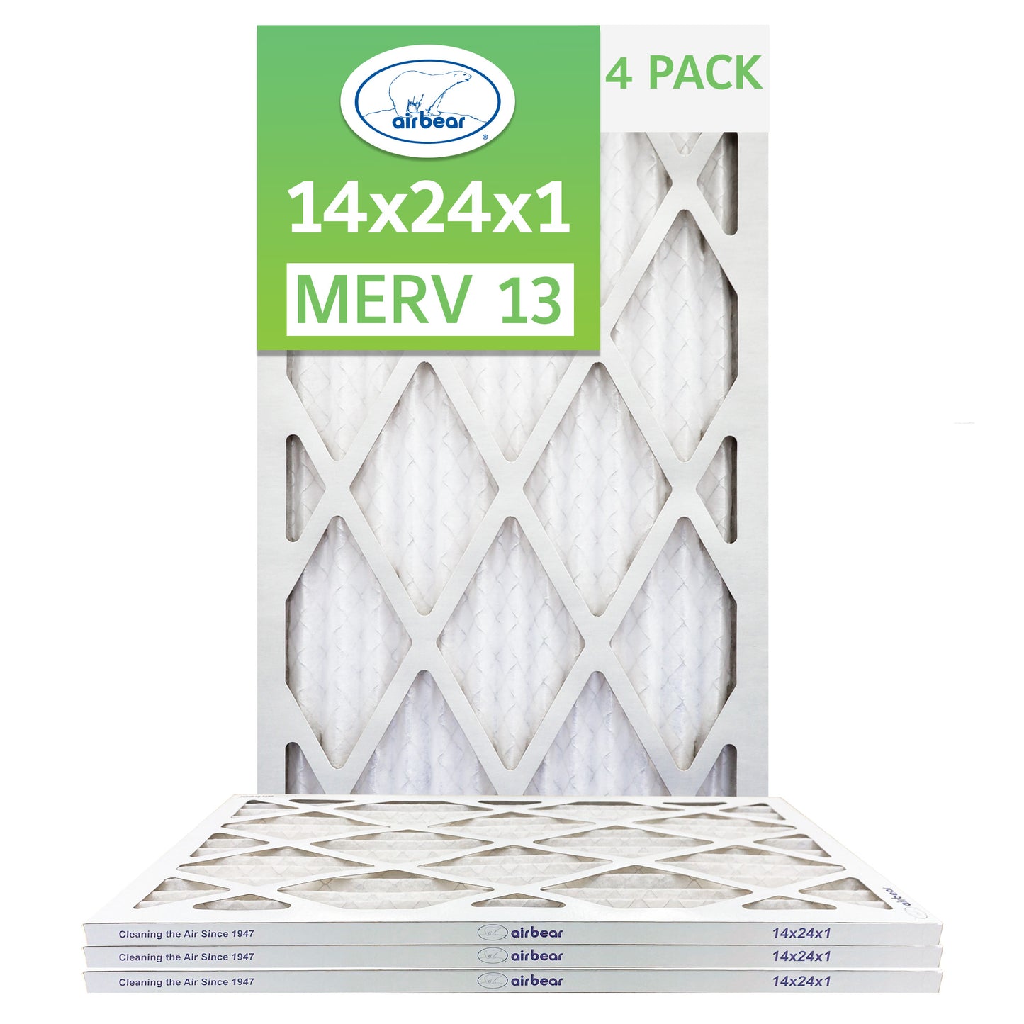 Air Bear 14x24x1 Pleated Air Filter
