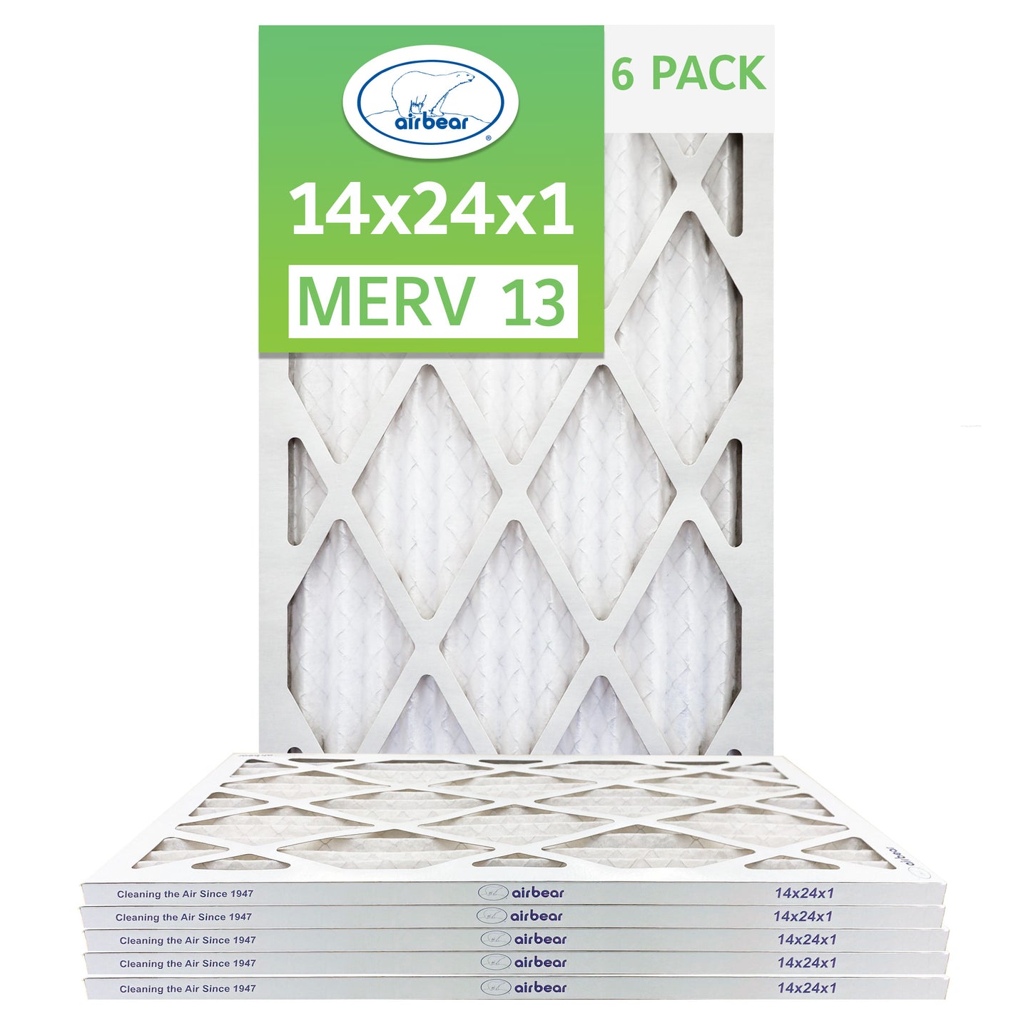 Air Bear 14x24x1 Pleated Air Filter