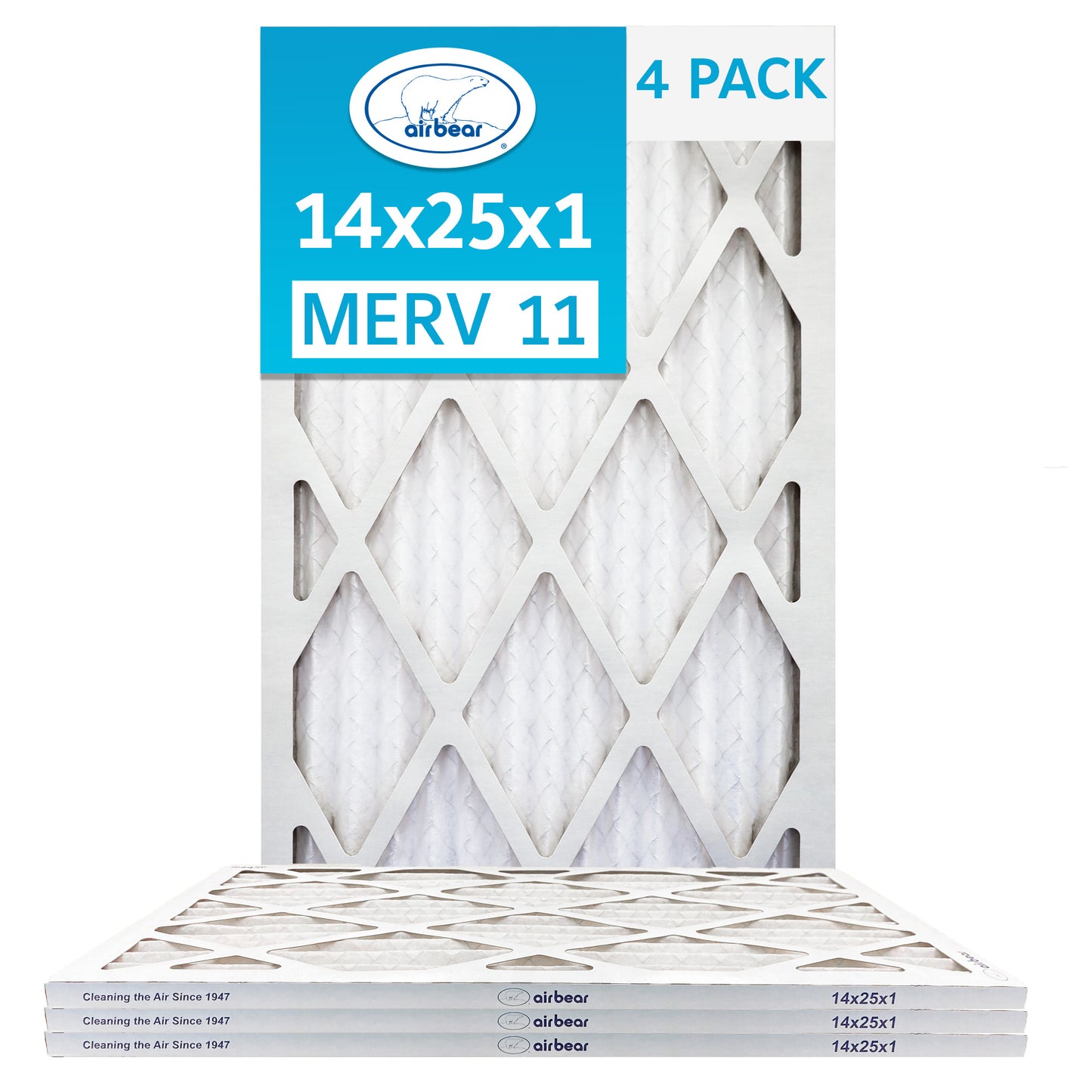 14x25x1 Air Bear Pleated Air Filter