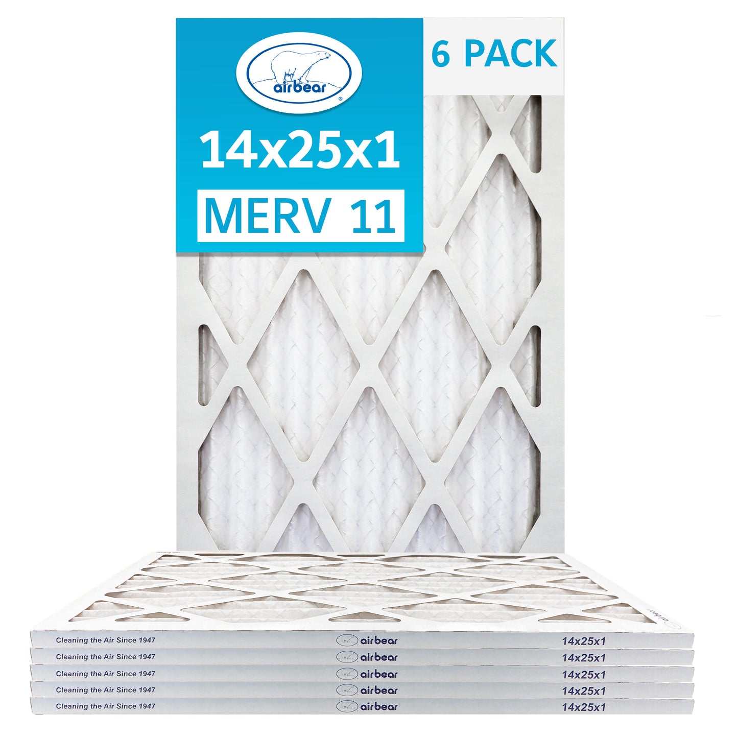 14x25x1 Air Bear Pleated Air Filter