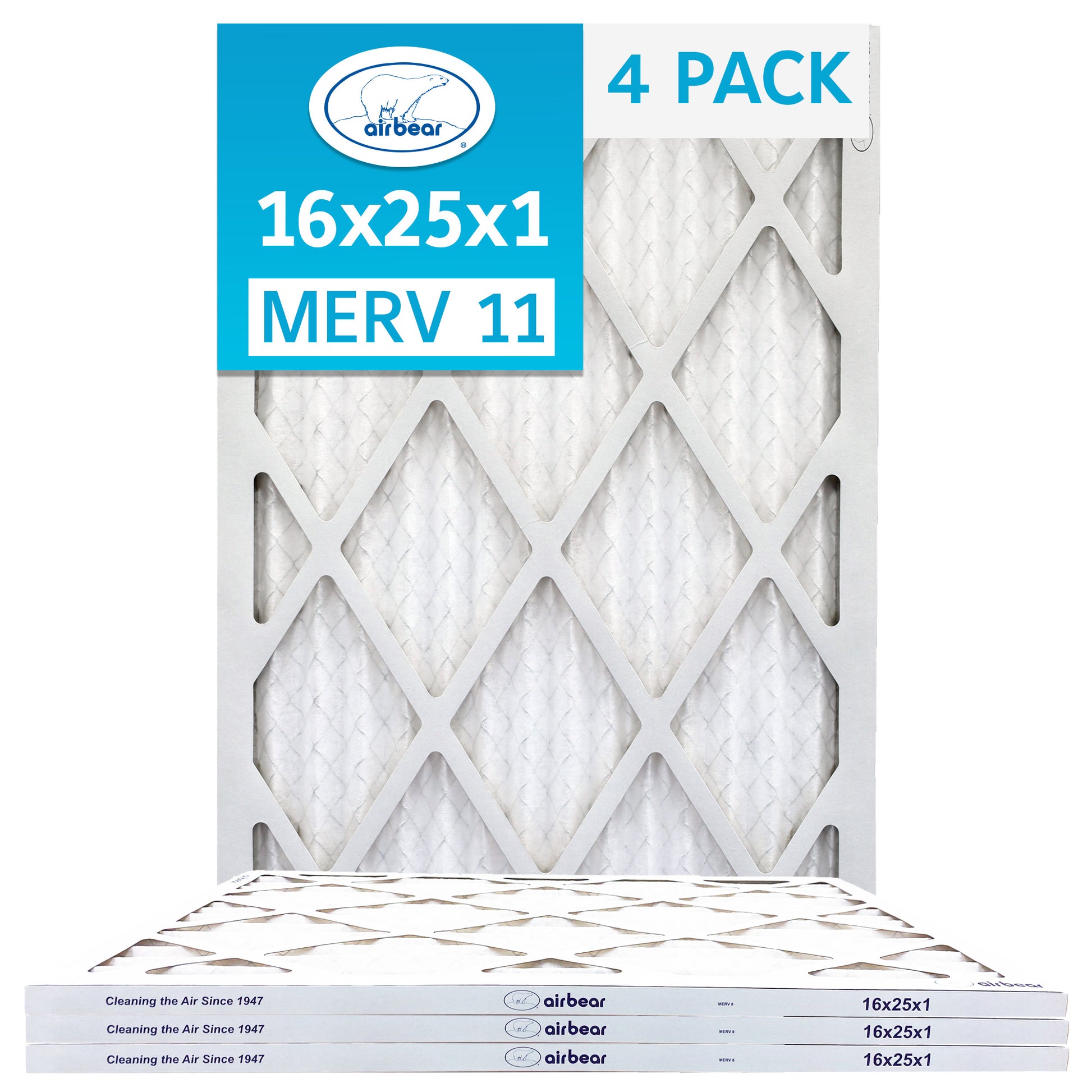 16x25x1 MERV 11 4 pack