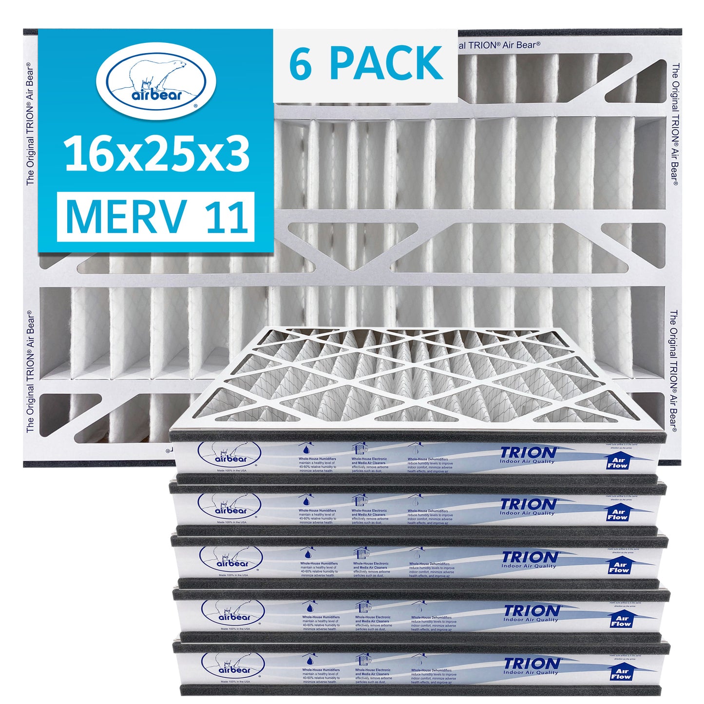 Air Bear Cub Filter 6 pack MERV 11