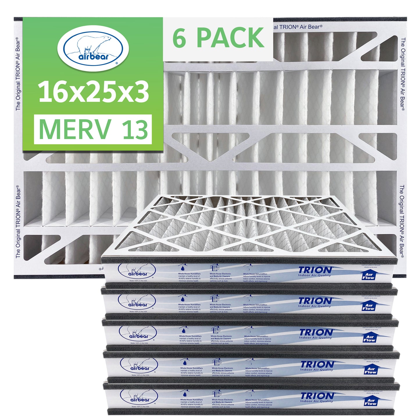Air Bear Cub Filter 6 pack MERV 13