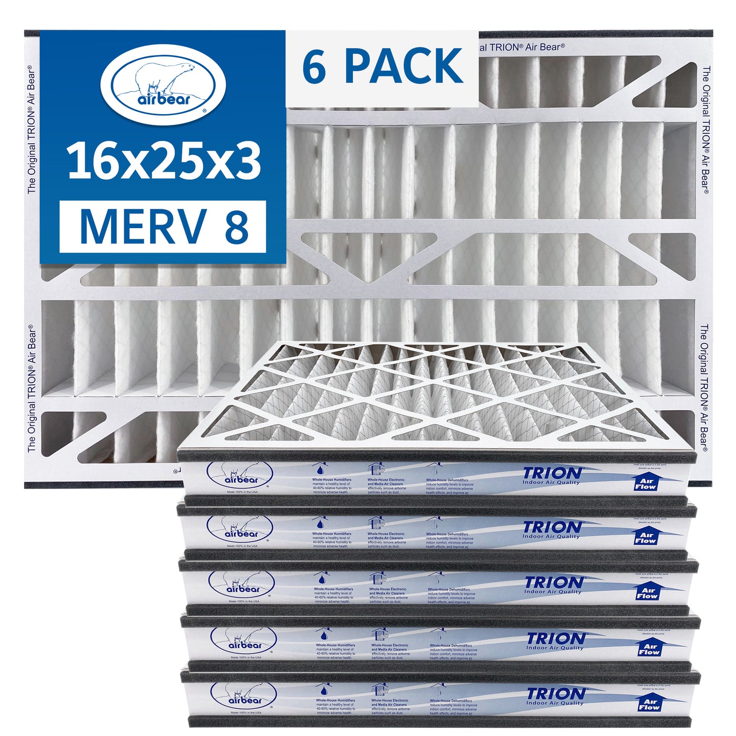 Air Bear Cub Filter 6 pack MERV 8