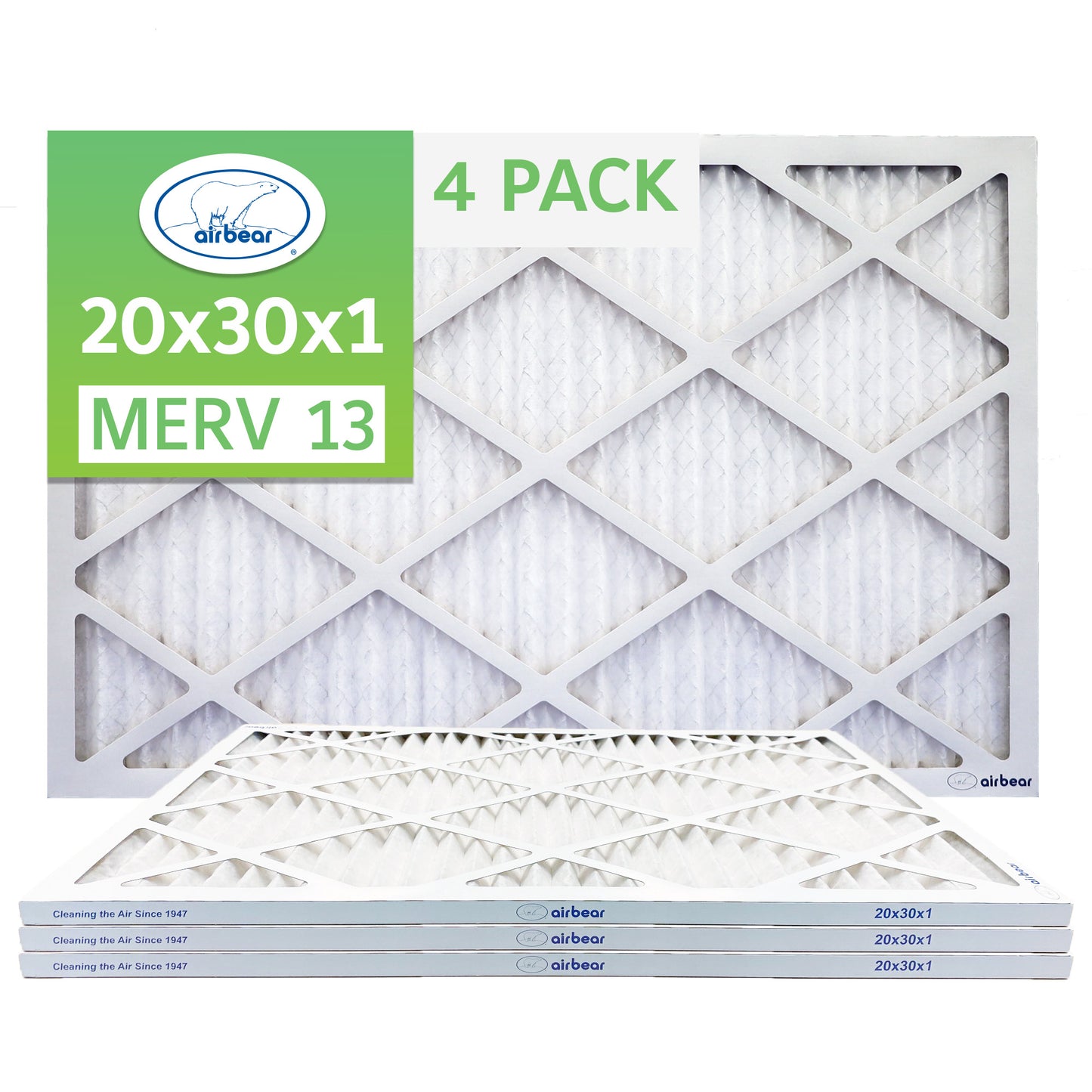 Air Bear 20x30x1 Pleated Air Filter