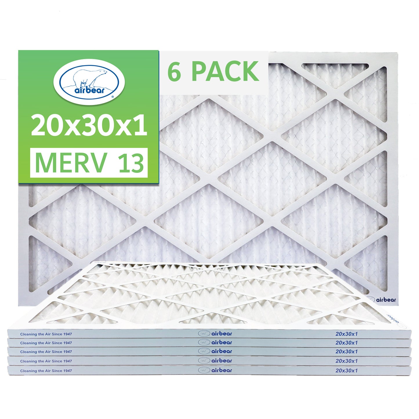 Air Bear 20x30x1 Pleated Air Filter