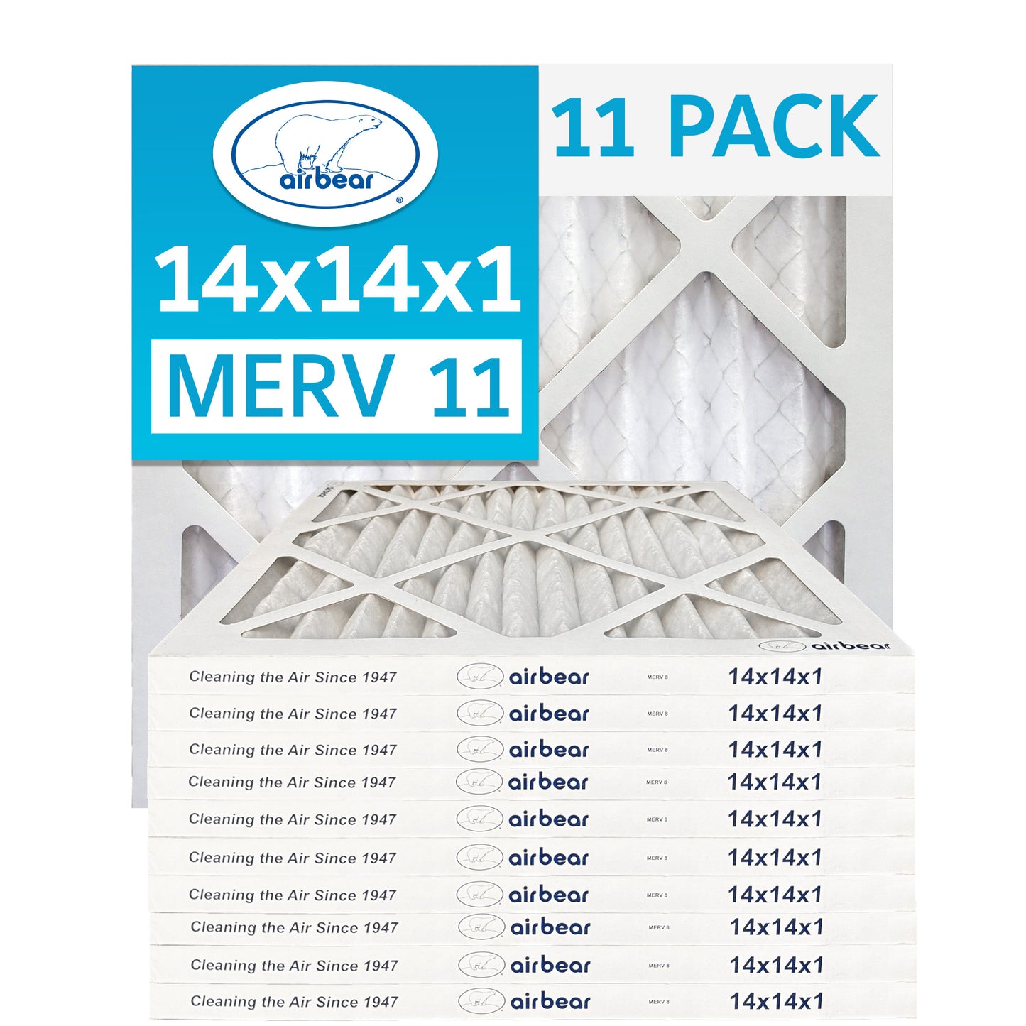 Air Bear 14x14x1 Pleated Air Filter
