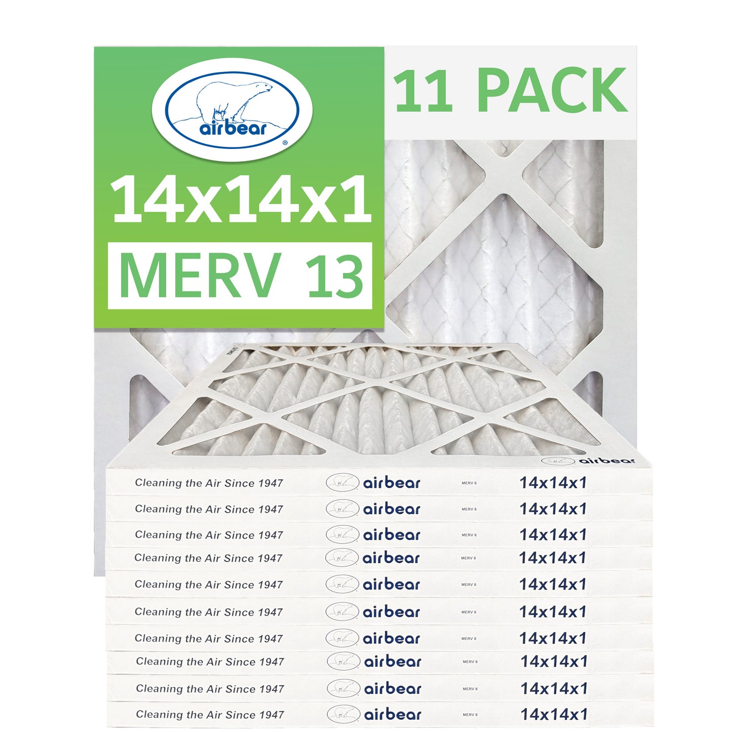 Air Bear 14x14x1 Pleated Air Filter