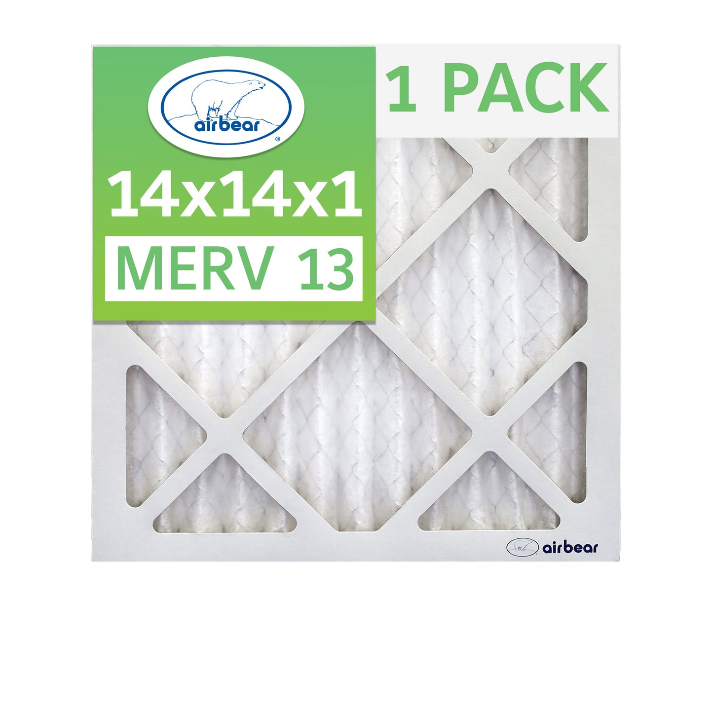 Air Bear 14x14x1 Pleated Air Filter