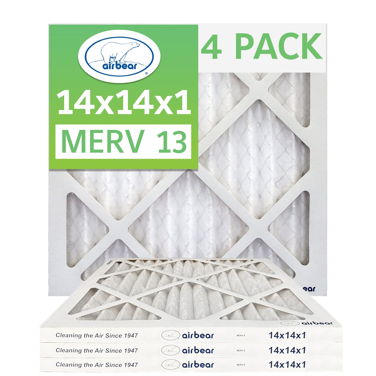 Air Bear 14x14x1 Pleated Air Filter