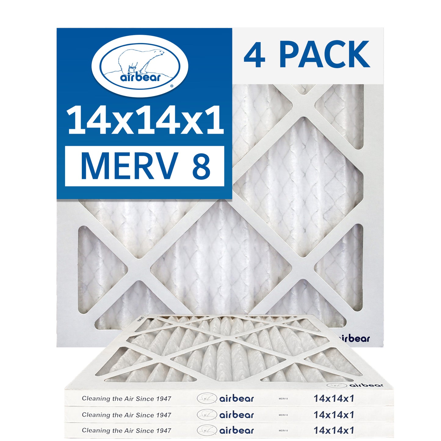 Air Bear 14x14x1 Pleated Air Filter