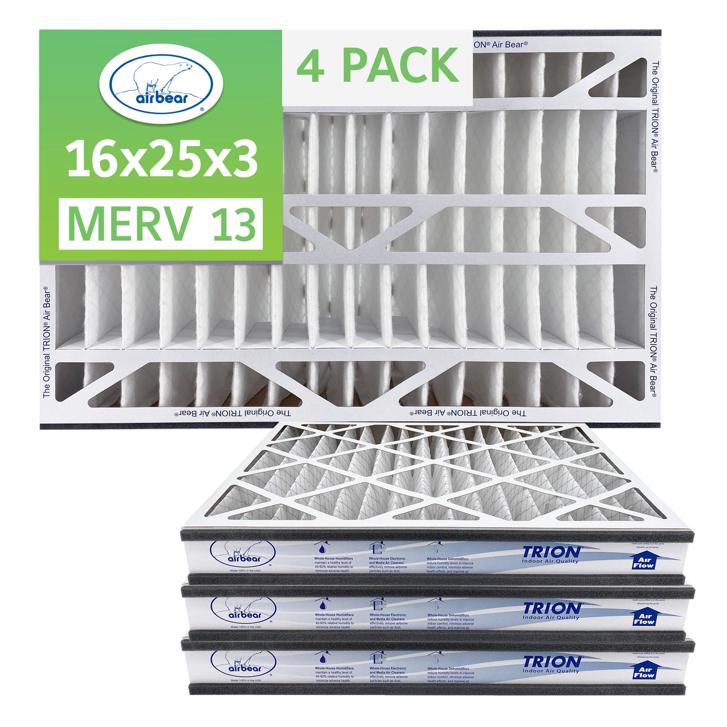 16x25x3 TRION Air Bear Cub Pleated Air Filter