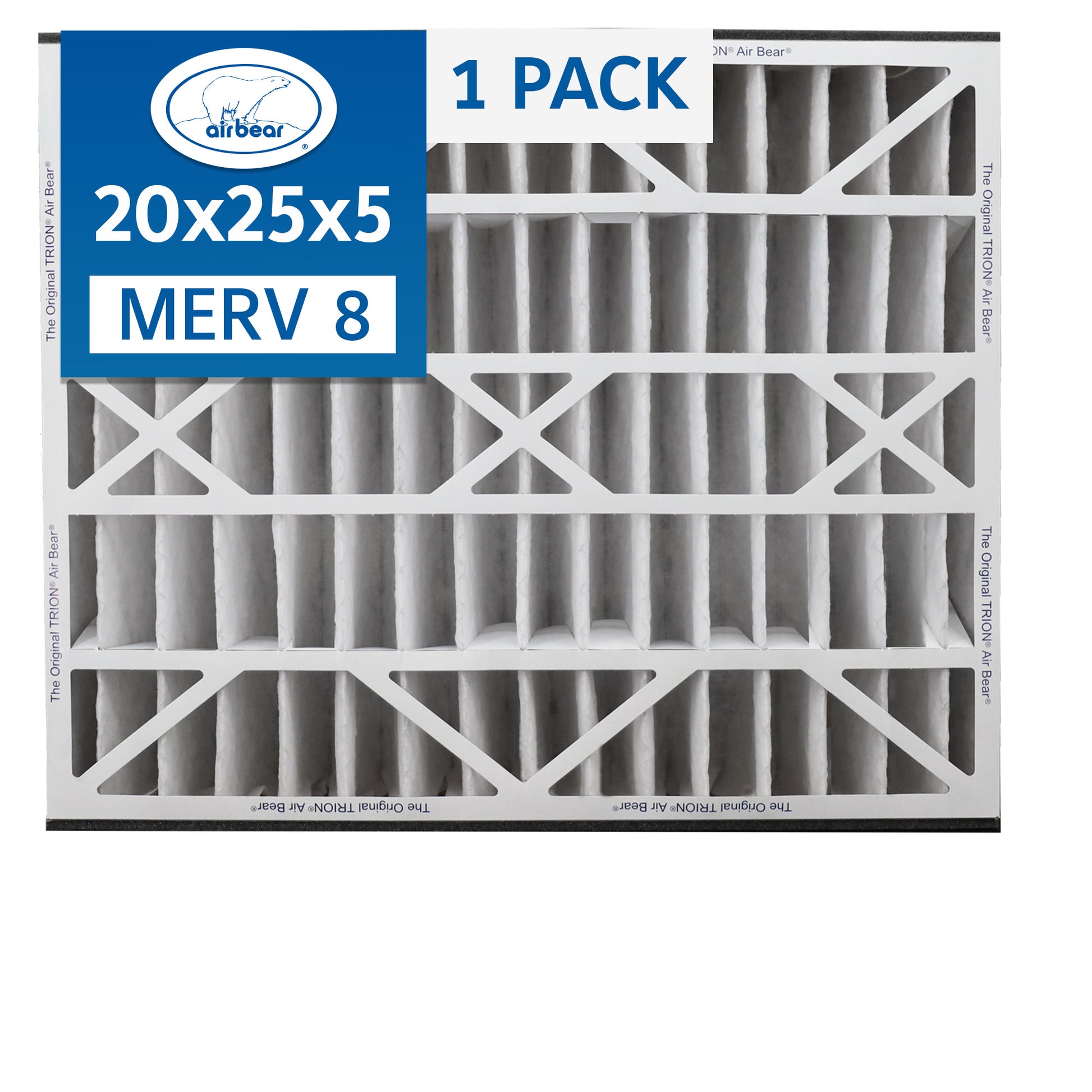 20x25x5 Air Filter TRION Air Bear 1 pack