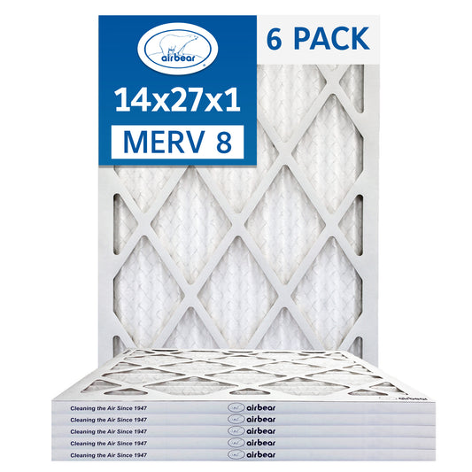 Air Bear 14x27x1 Pleated Air Filter