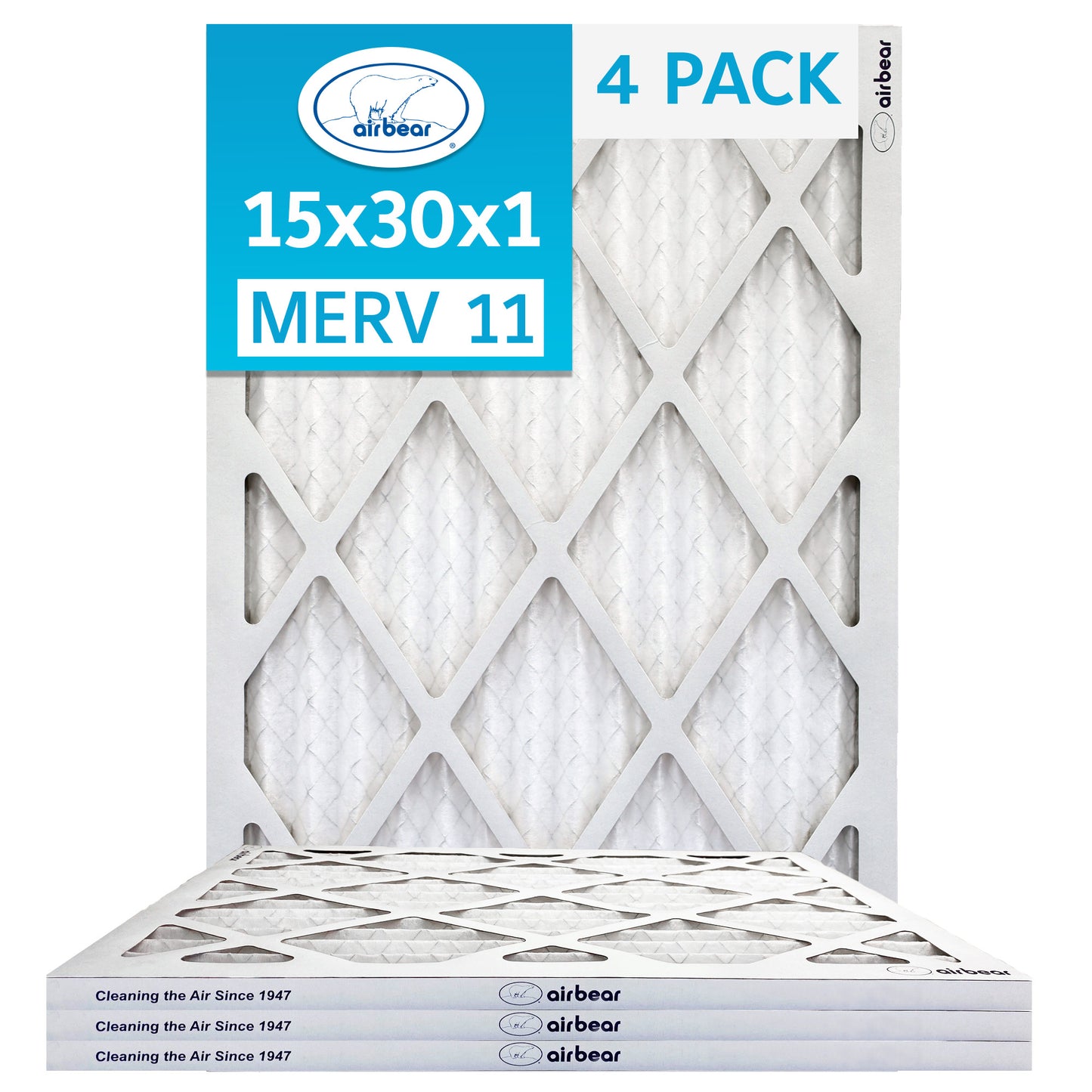 Air Bear 15x30x1 Pleated Air Filter