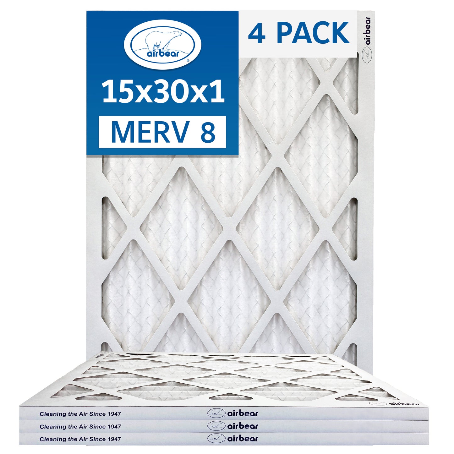 Air Bear 15x30x1 Pleated Air Filter