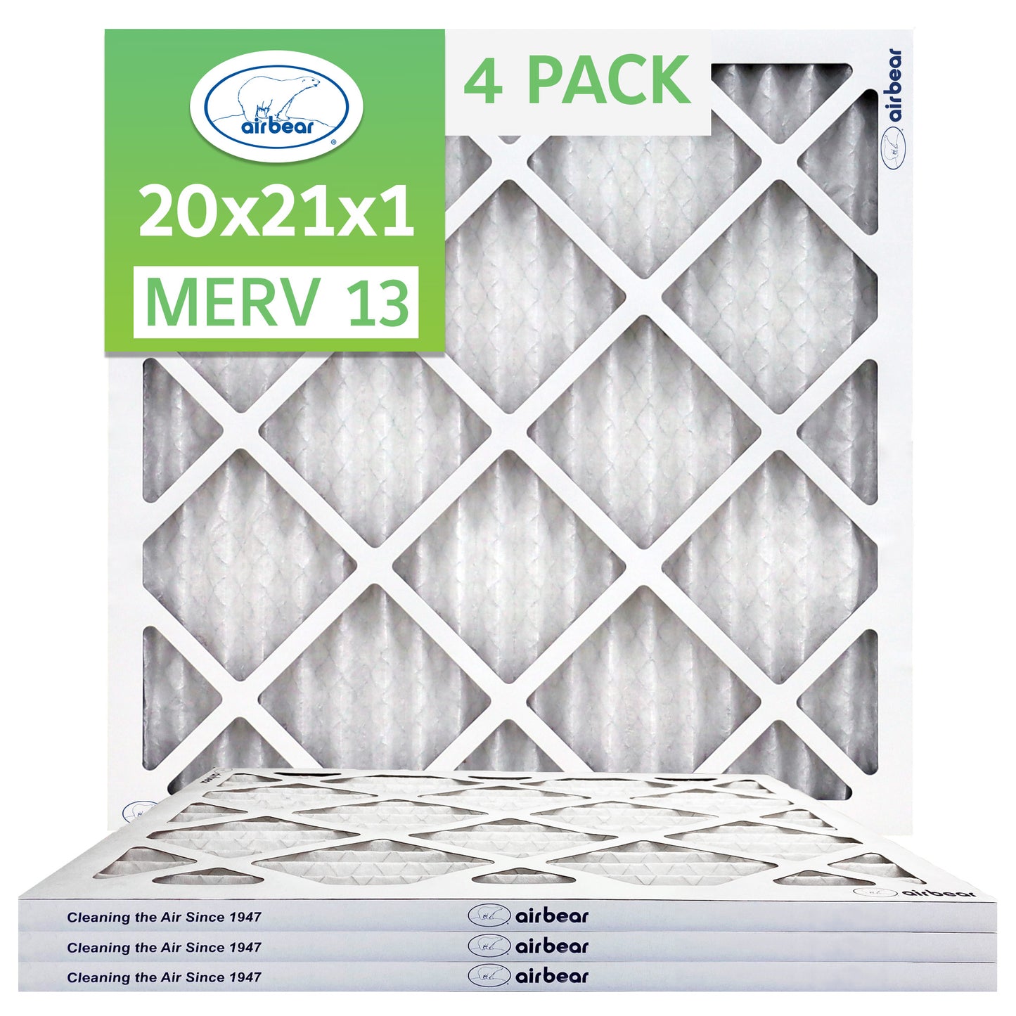 Air Bear 20x21x1 Pleated Air Filter