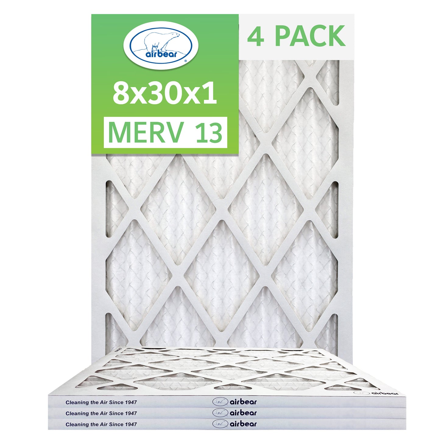 Air Bear 8x30x1 Pleated Air Filter