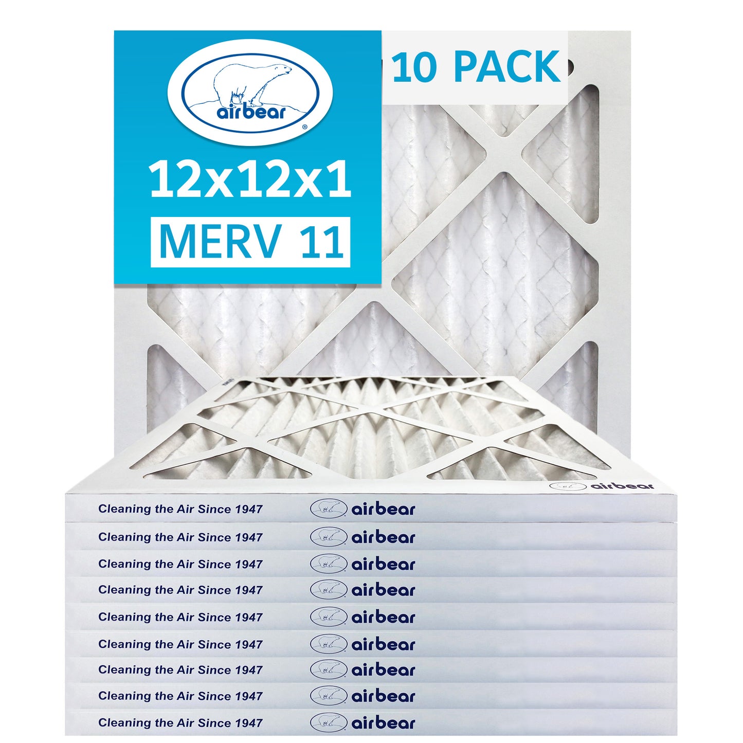 Air Bear 12x12x1 Pleated Air Filter