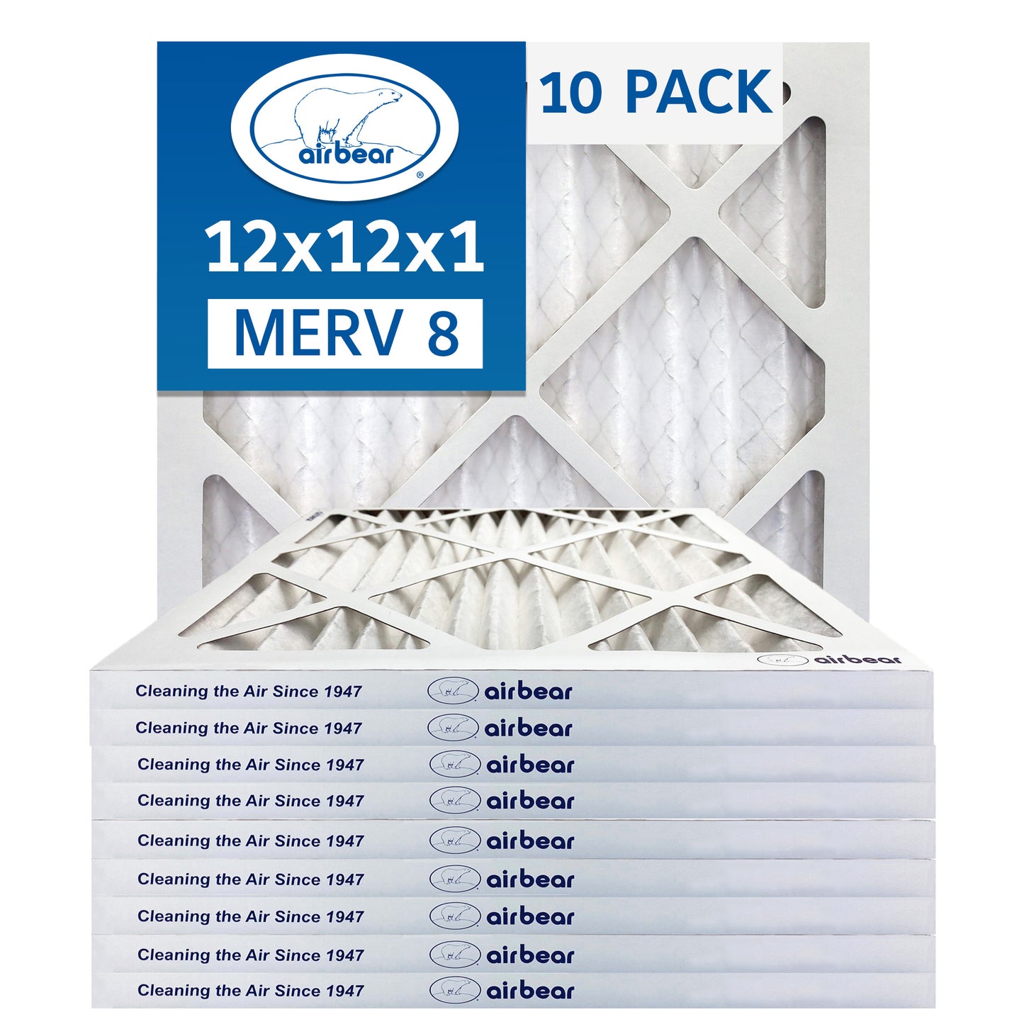 Air Bear 12x12x1 Pleated Air Filter