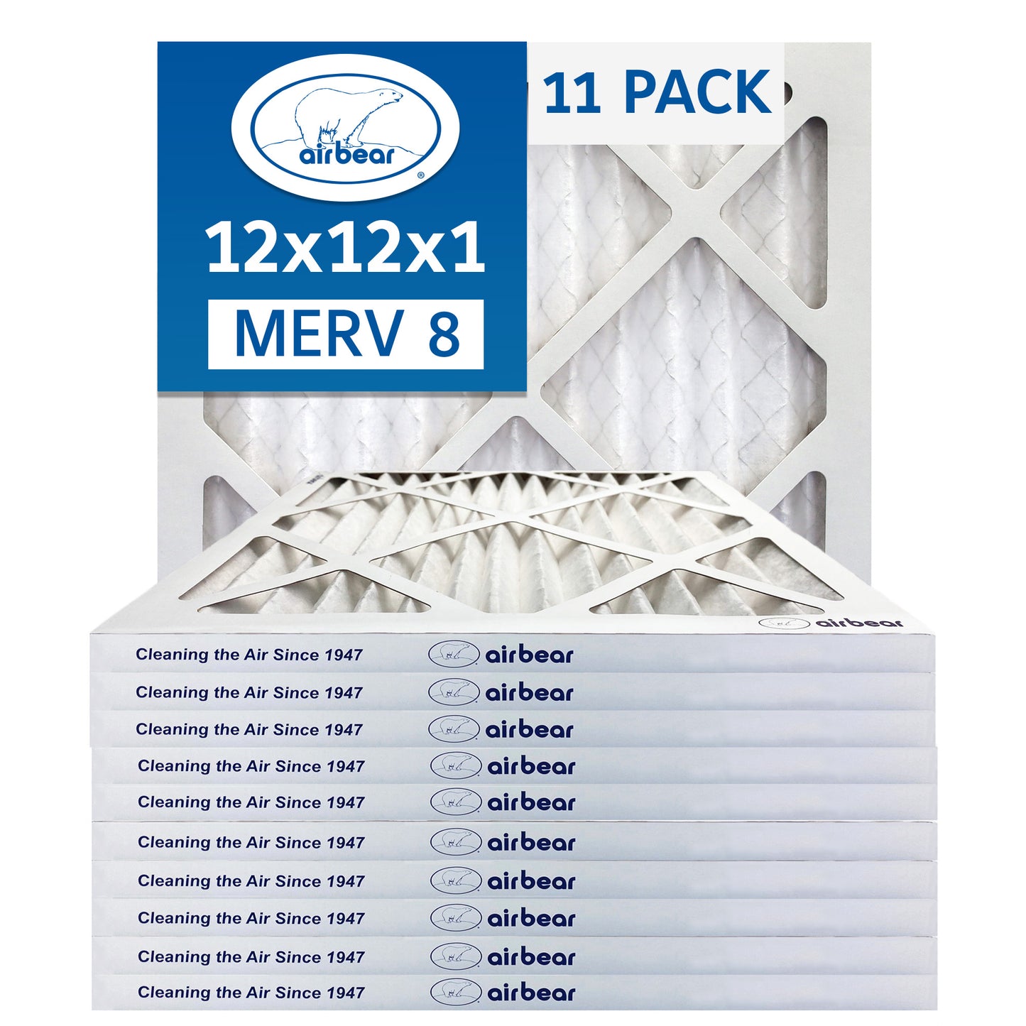 Air Bear 12x12x1 Pleated Air Filter