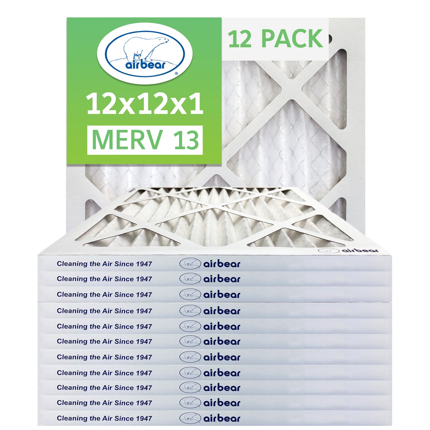 Air Bear 12x12x1 Pleated Air Filter