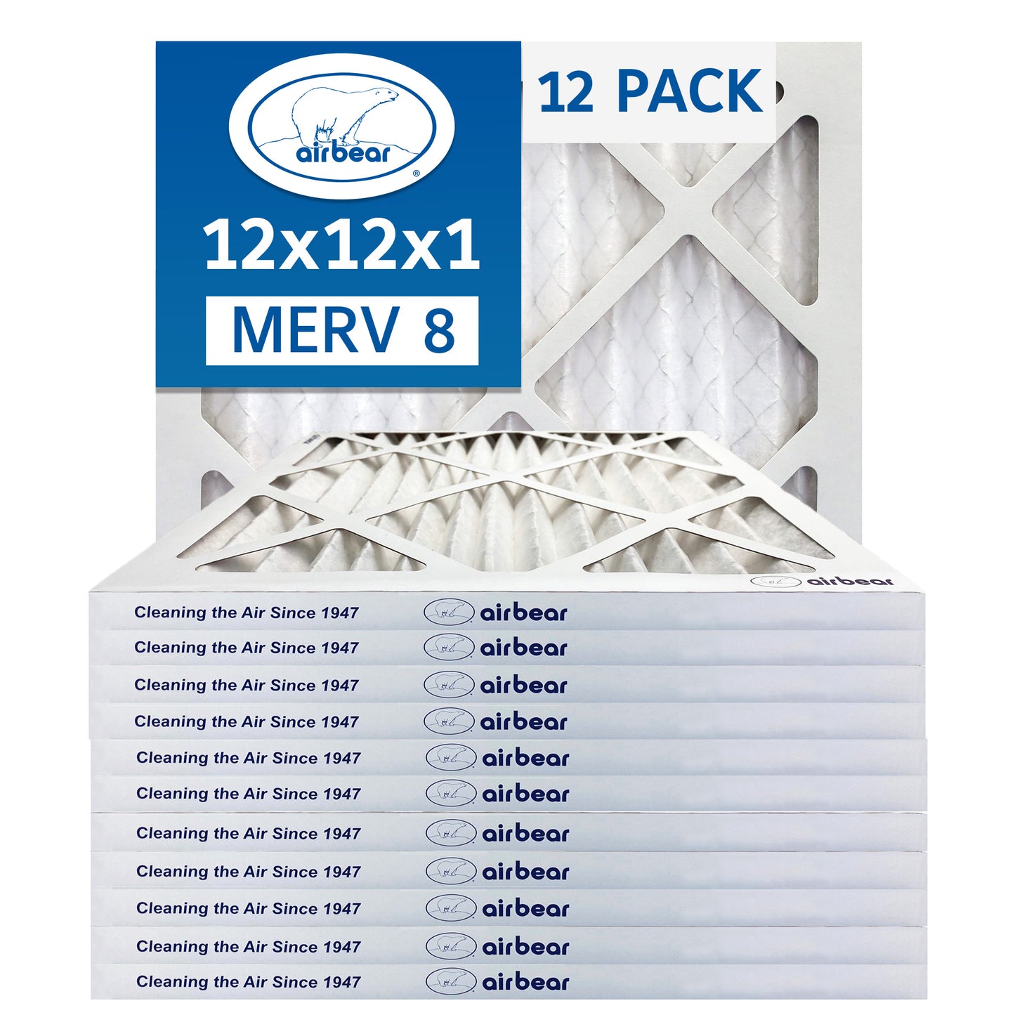 Air Bear 12x12x1 Pleated Air Filter