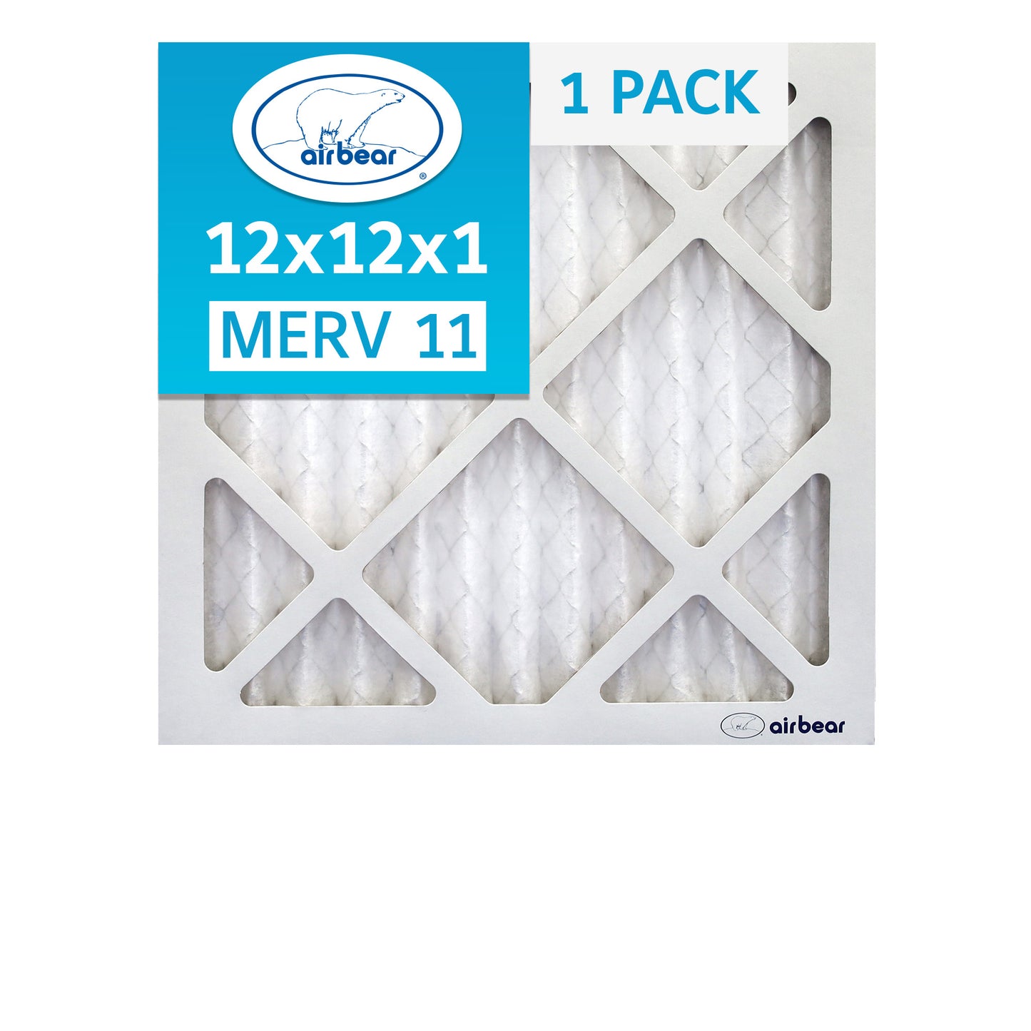Air Bear 12x12x1 Pleated Air Filter