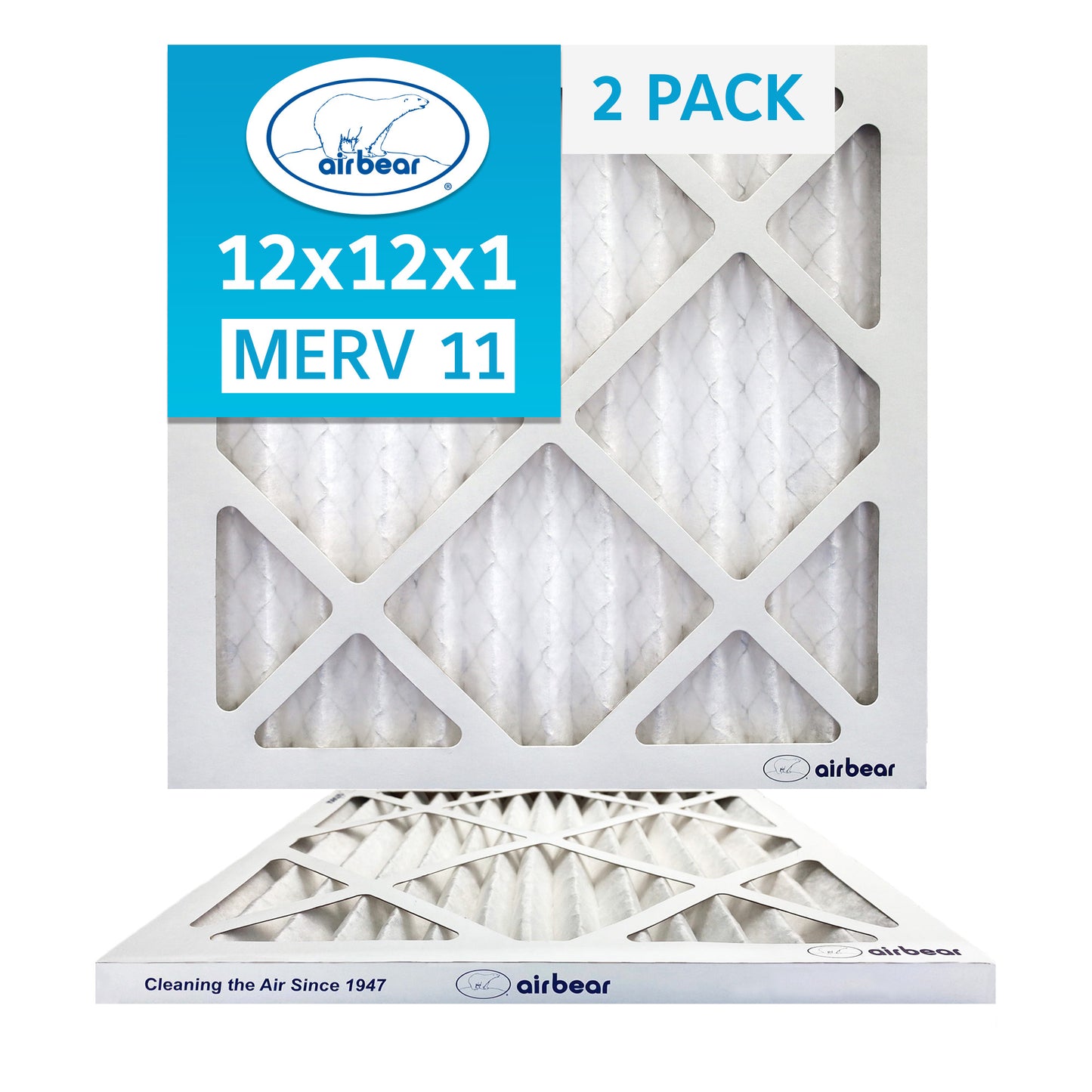 Air Bear 12x12x1 Pleated Air Filter
