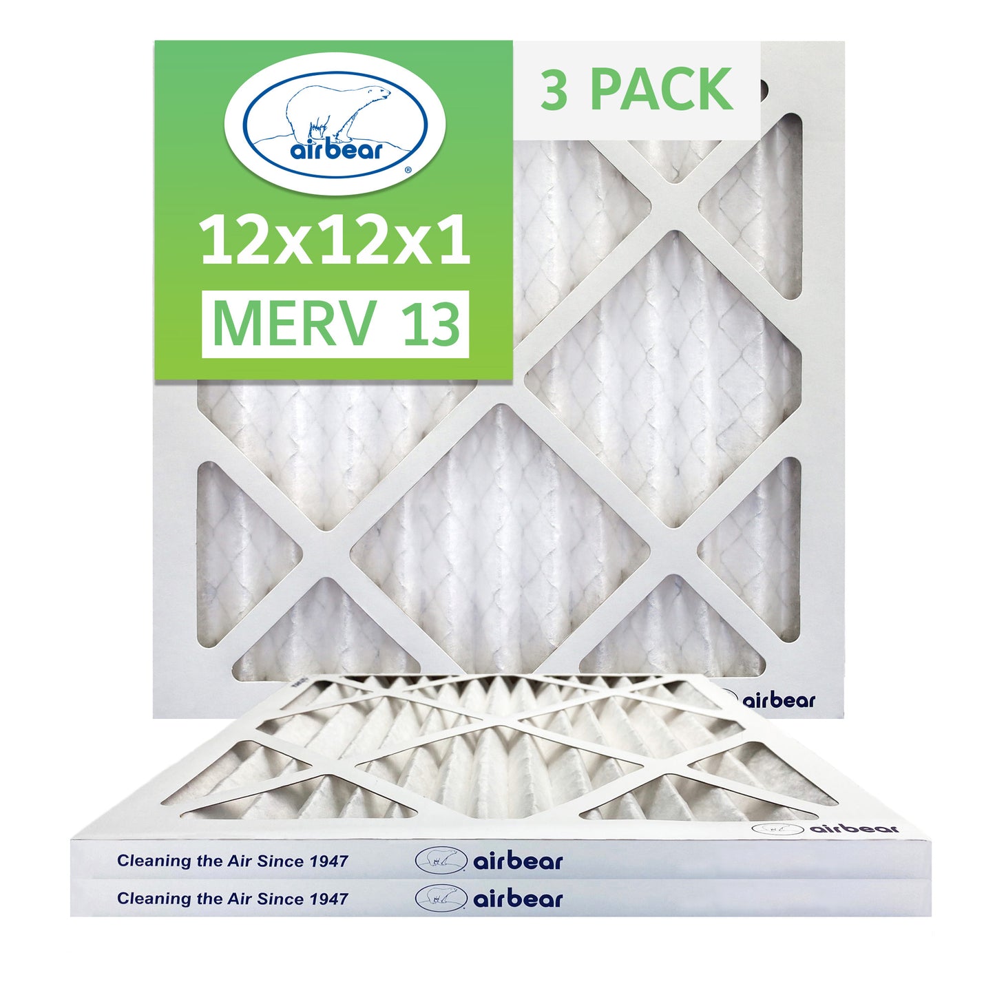 Air Bear 12x12x1 Pleated Air Filter